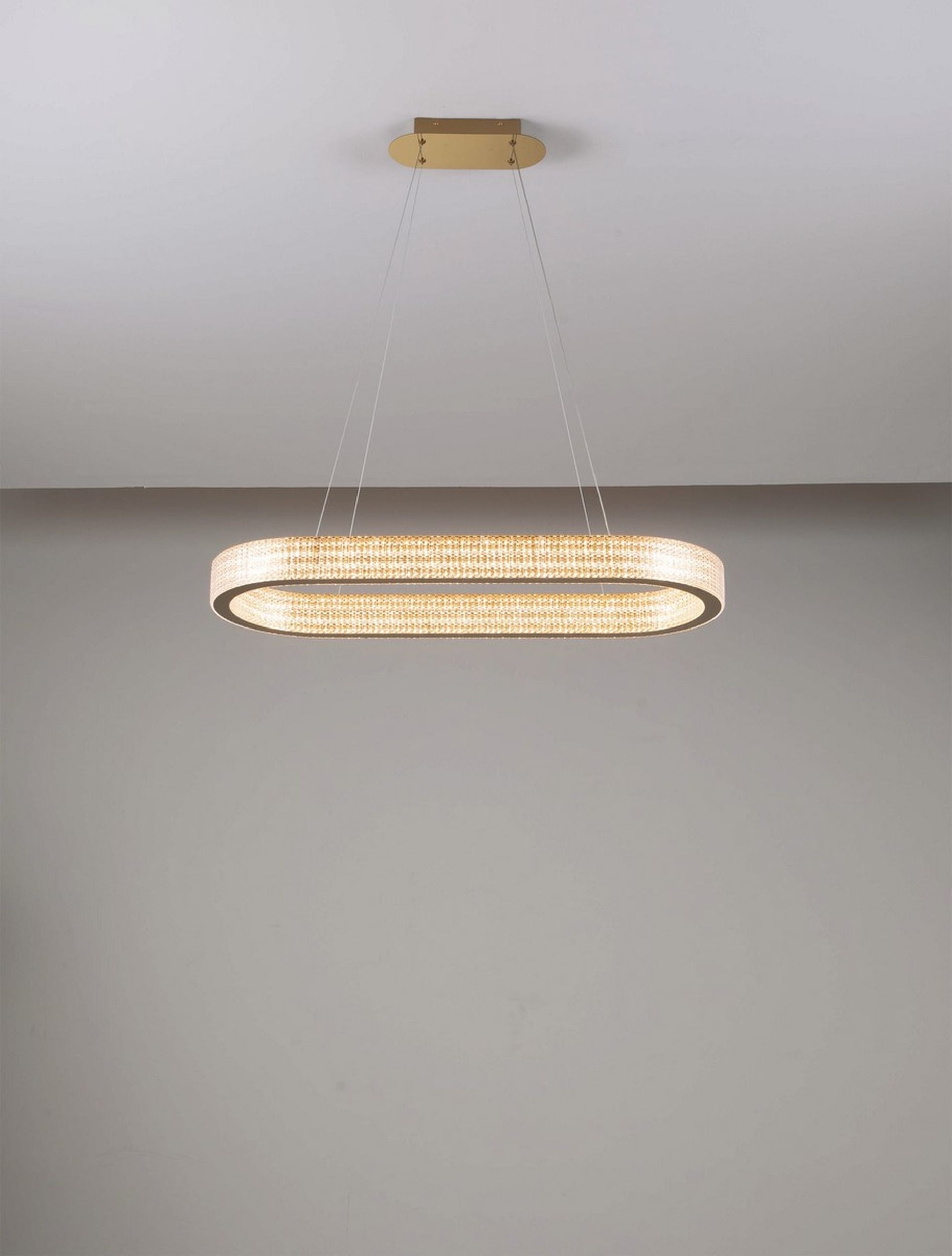 Żyrandol Jacess LED 98x91 cm złoty