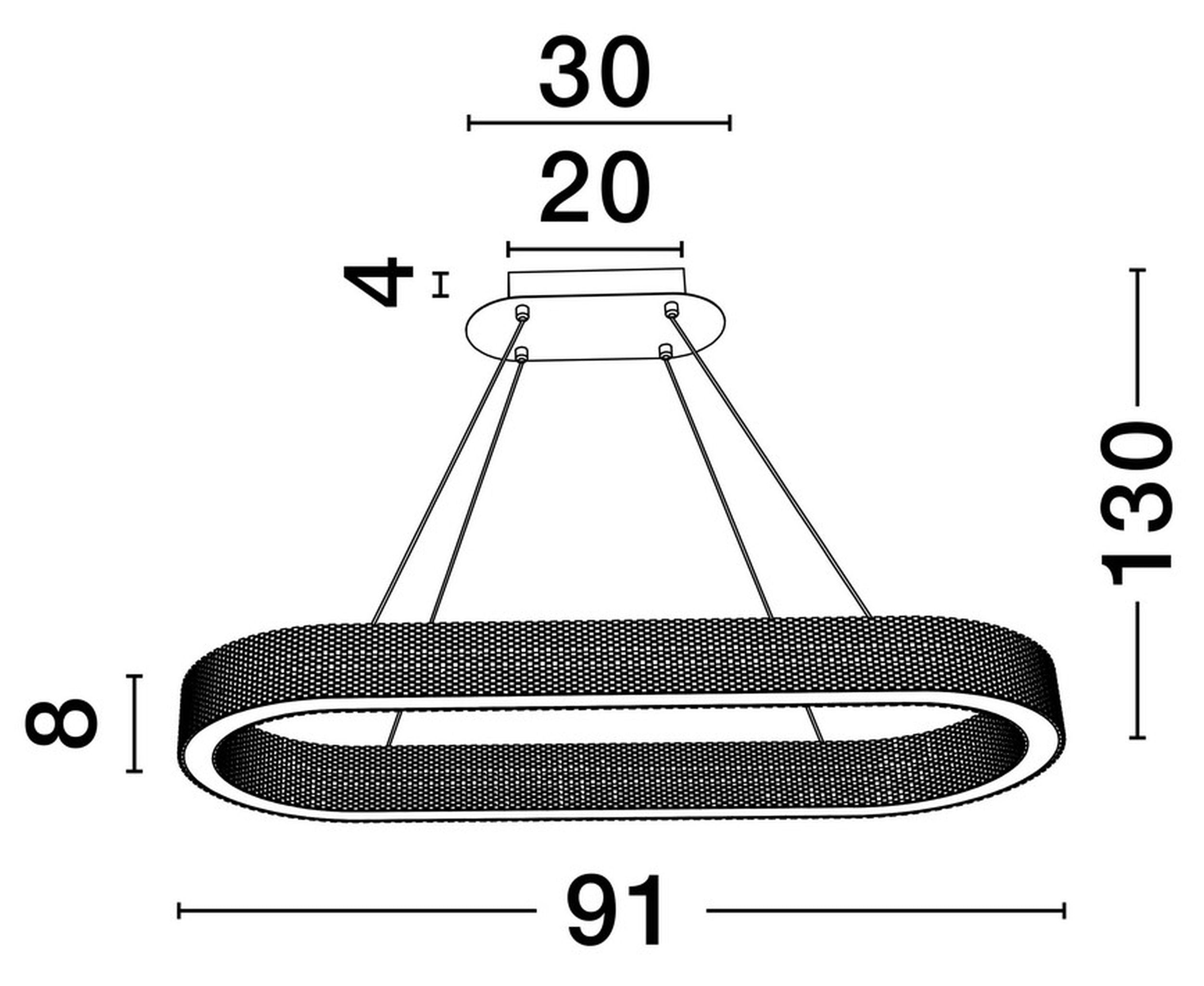 Żyrandol Jacess LED 98x91 cm złoty