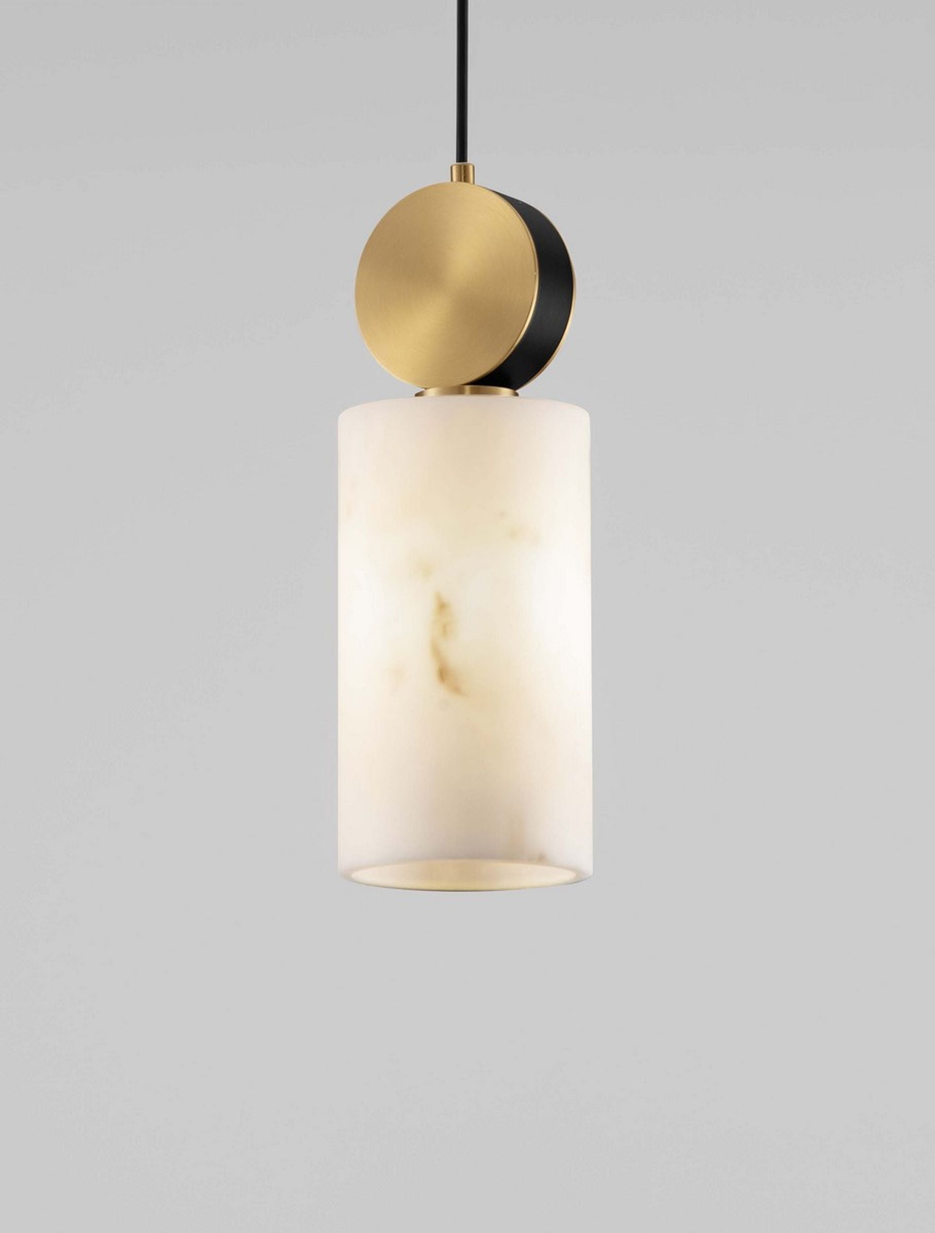 Lampa wisząca Xiteen złota marmurowa