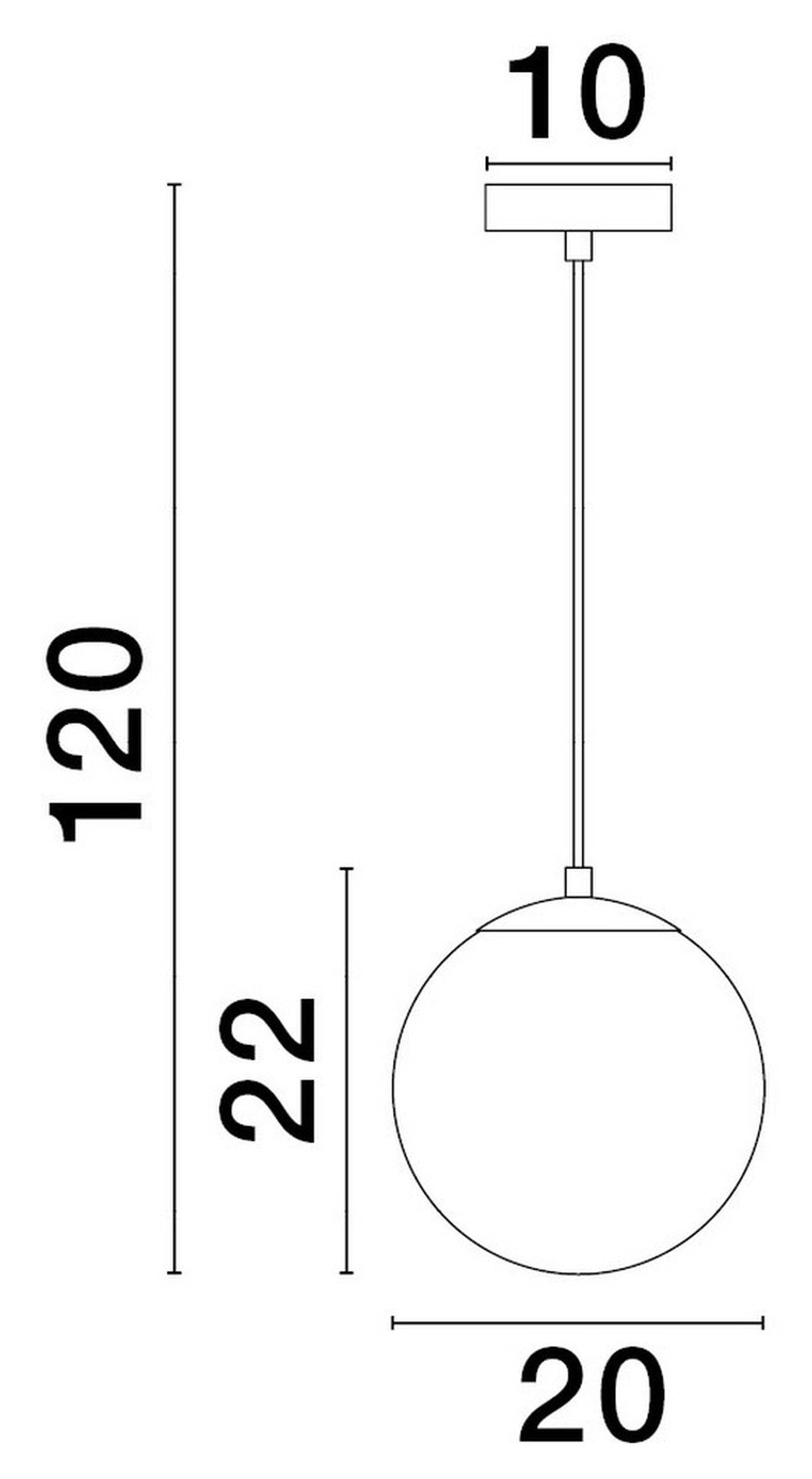 Lampa wisząca Howdel biało-złota