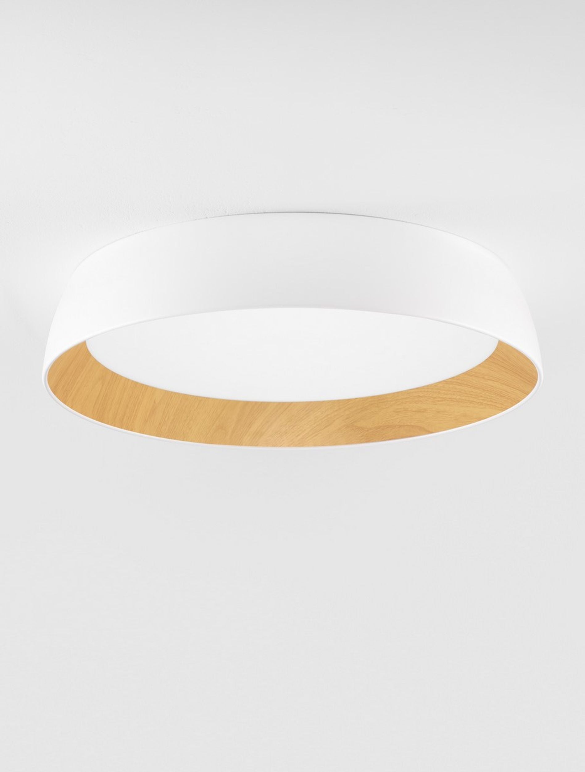 Plafon Kessov LED brązowo-biały