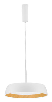 Lampa wisząca Kessov LED brązowo-biała