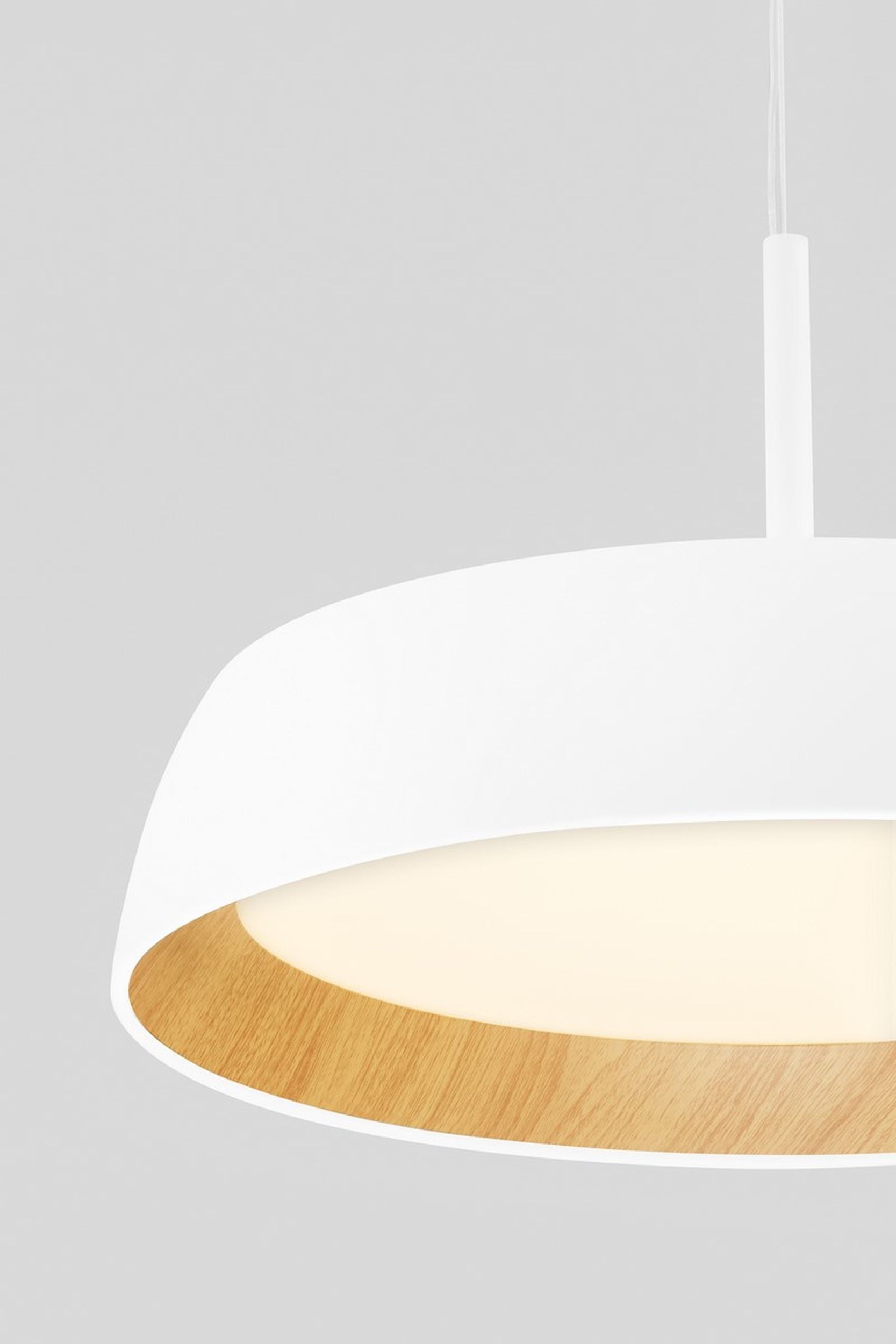 Lampa wisząca Kessov LED brązowo-biała