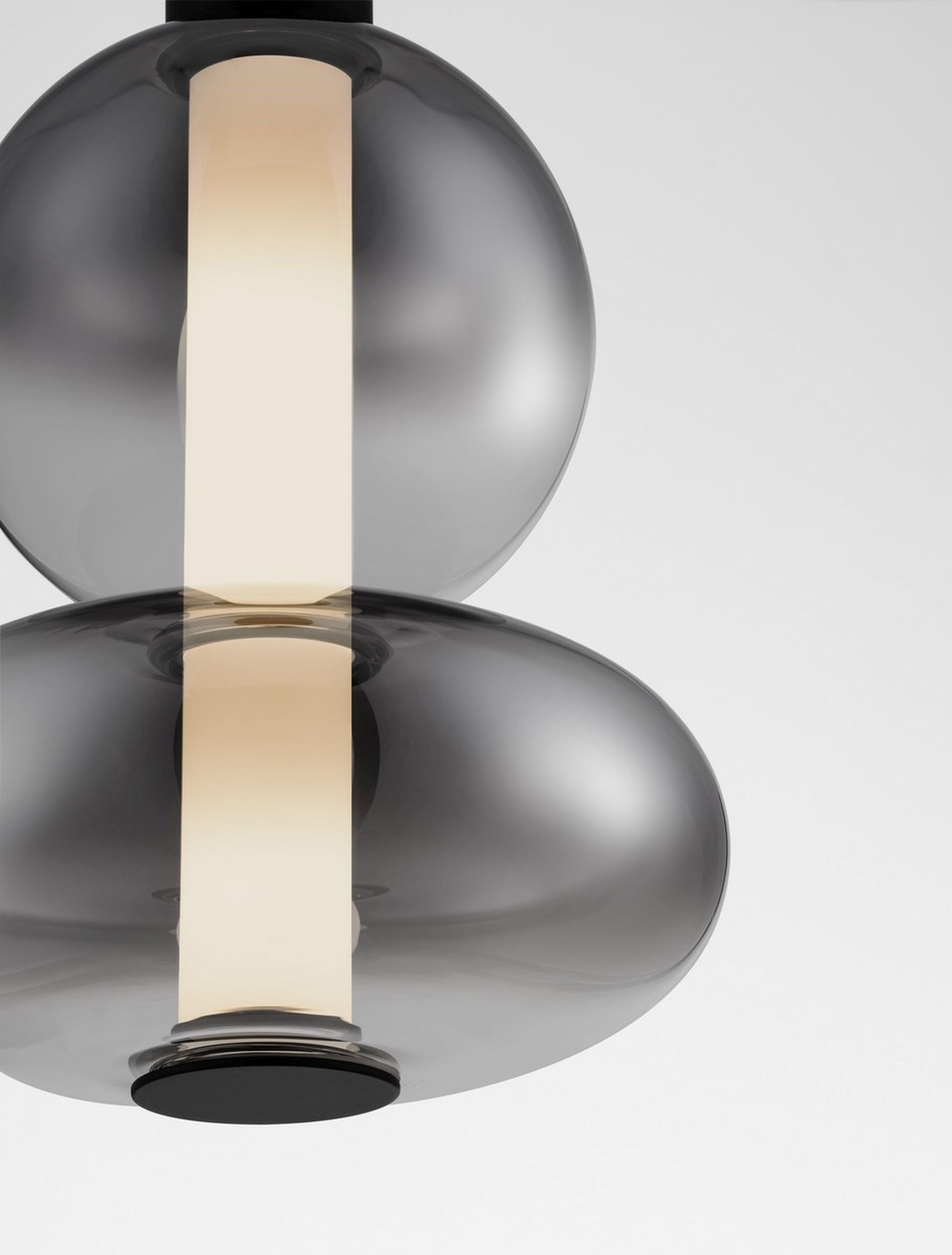 Lampa wisząca Acerney LED czarno-szara