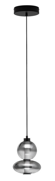 Lampa wisząca Acerney LED czarno-szara