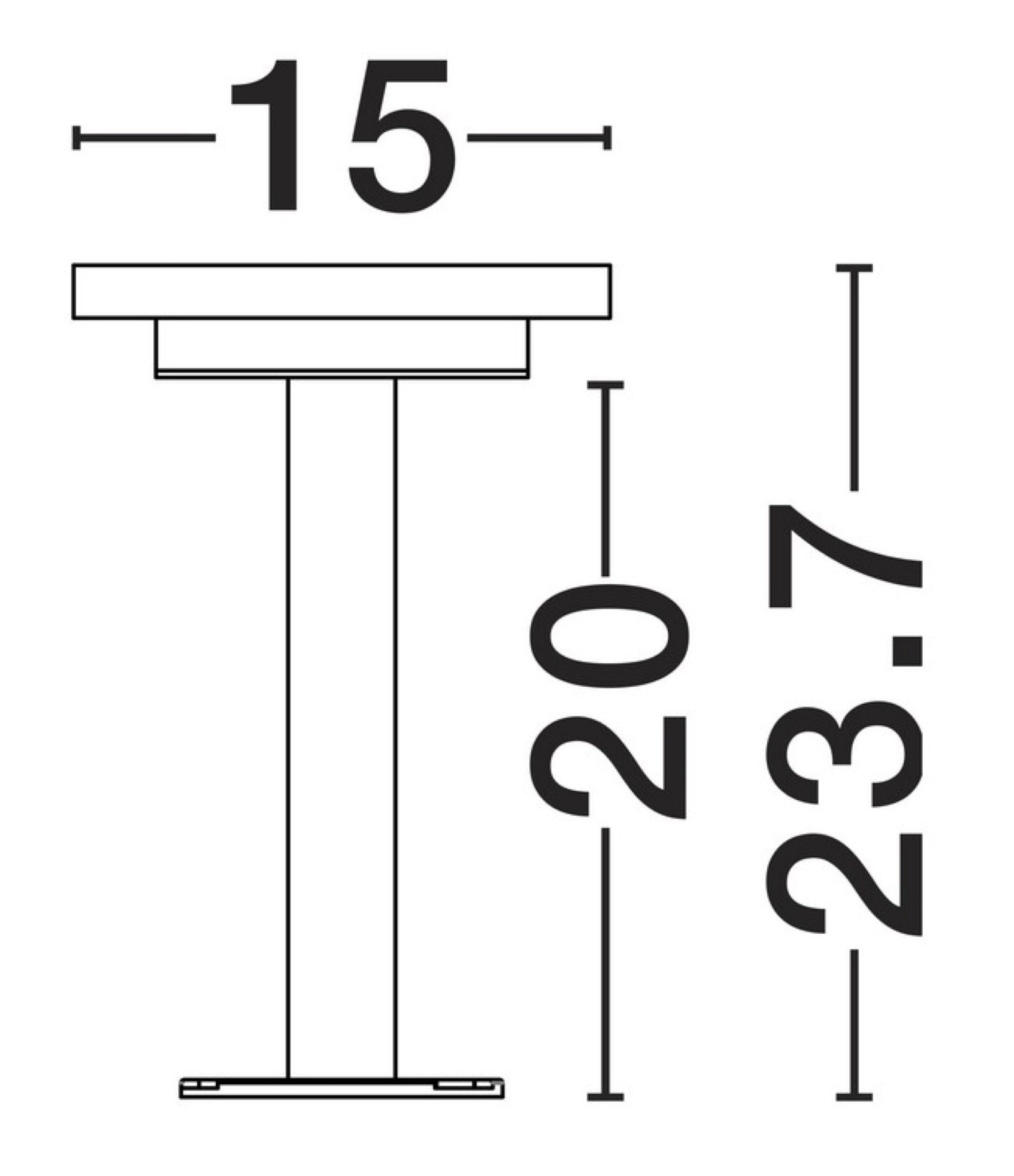 Lampa ogrodowa Ceyelly LED 24 cm czarna