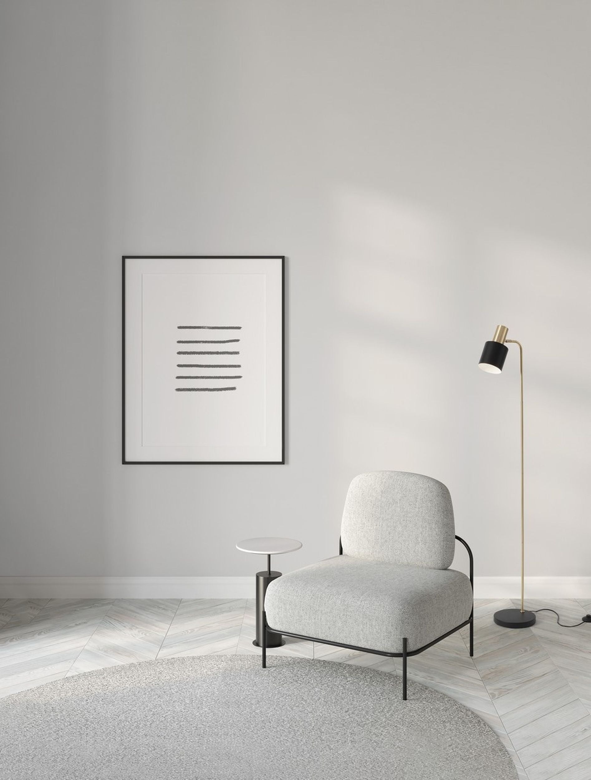 Lampa podłogowa Chilley czarno-złota