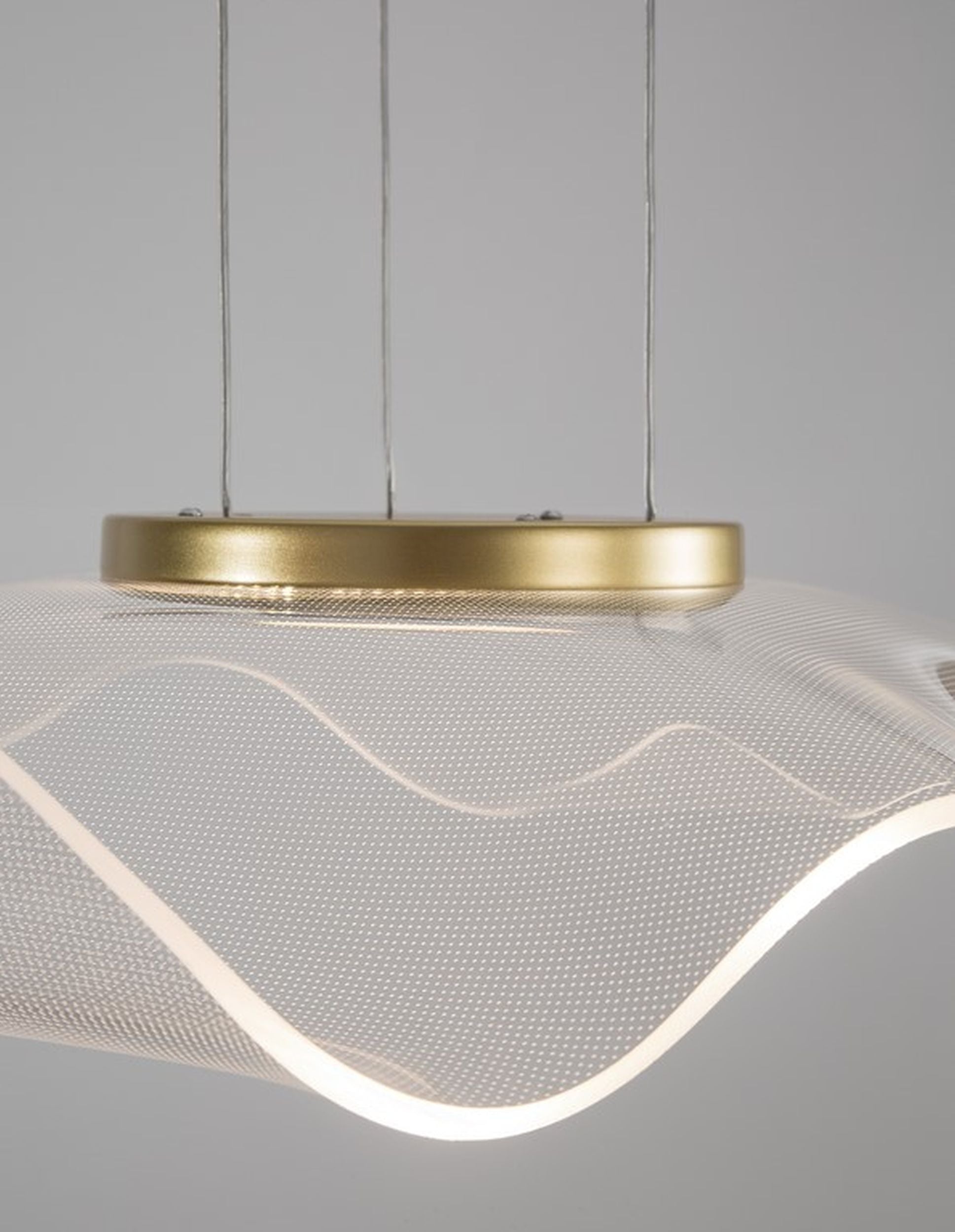 Lampa wisząca Yarduno LED złota
