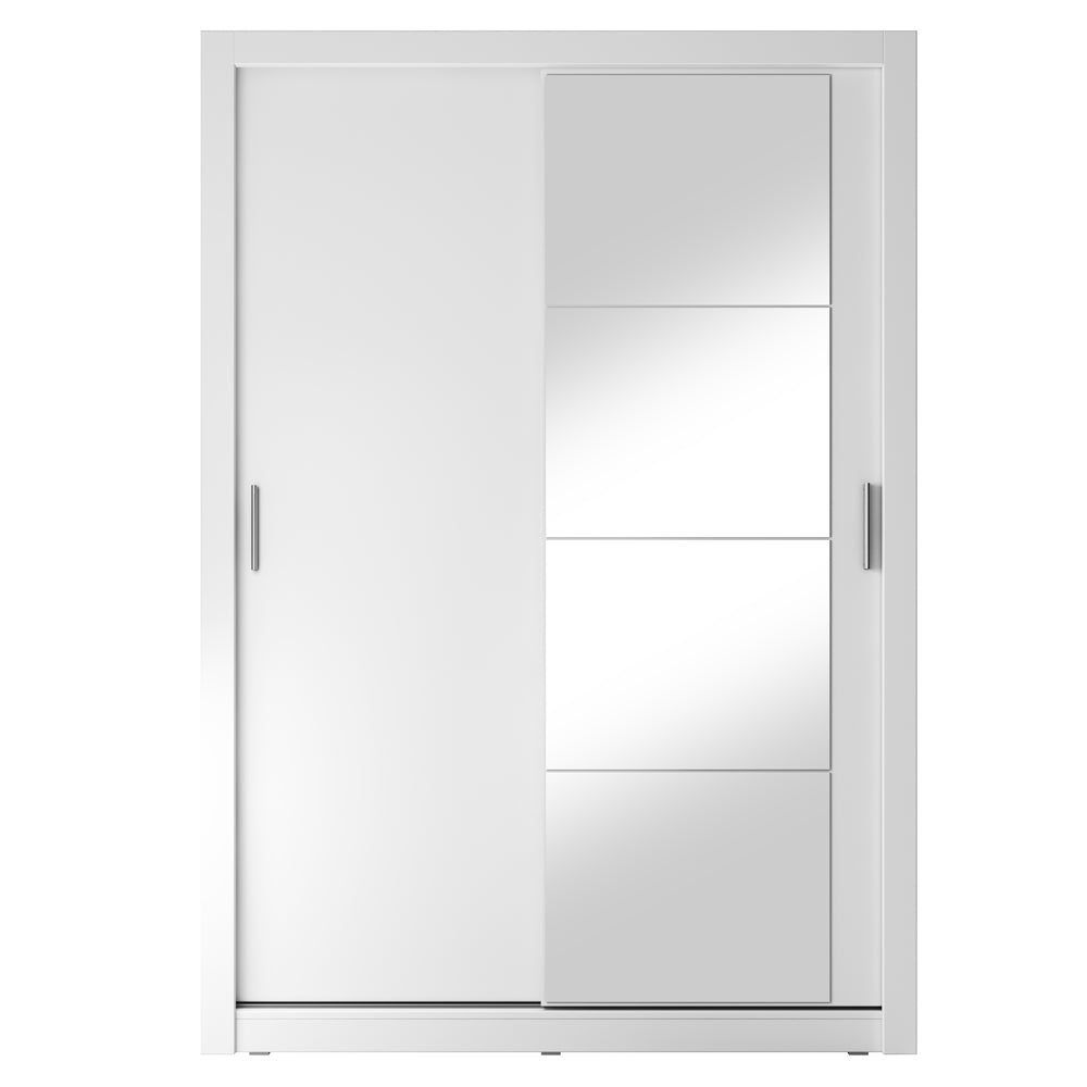 Szafa Arti 150 cm z jednym lustrem biała