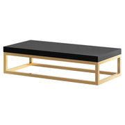 Szafka pod umywalkę Lunne wisząca z drążkiem na ręcznik złota 43/60 cm