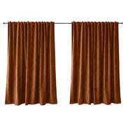 Zasłona do salonu Myrrhis w tkaninie PET FRIENDLY 280x270 cm ceglana