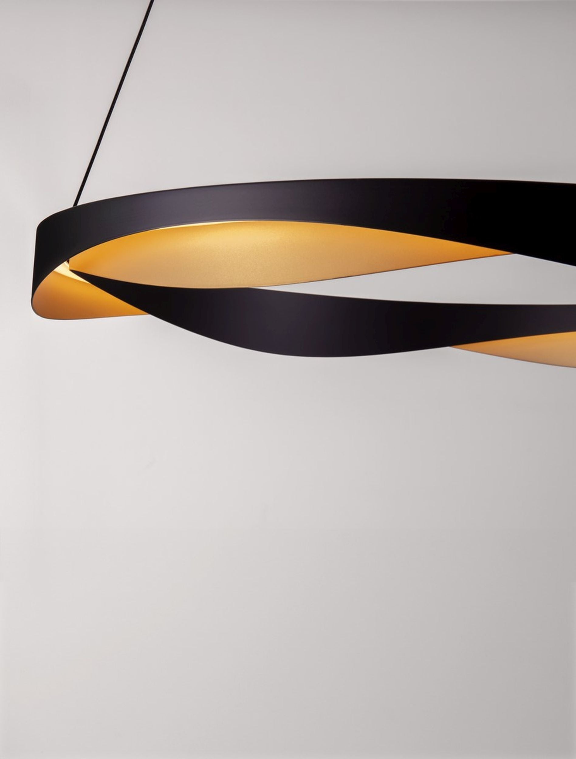 Lampa wisząca Yoffus LED złoto-czarna