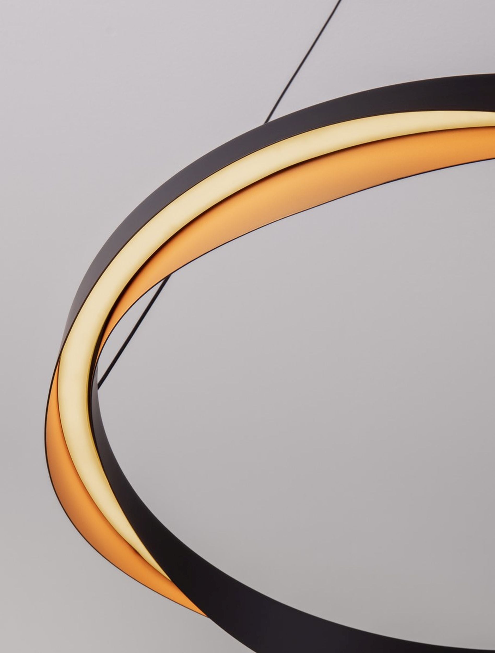 Lampa wisząca Yoffus LED złoto-czarna