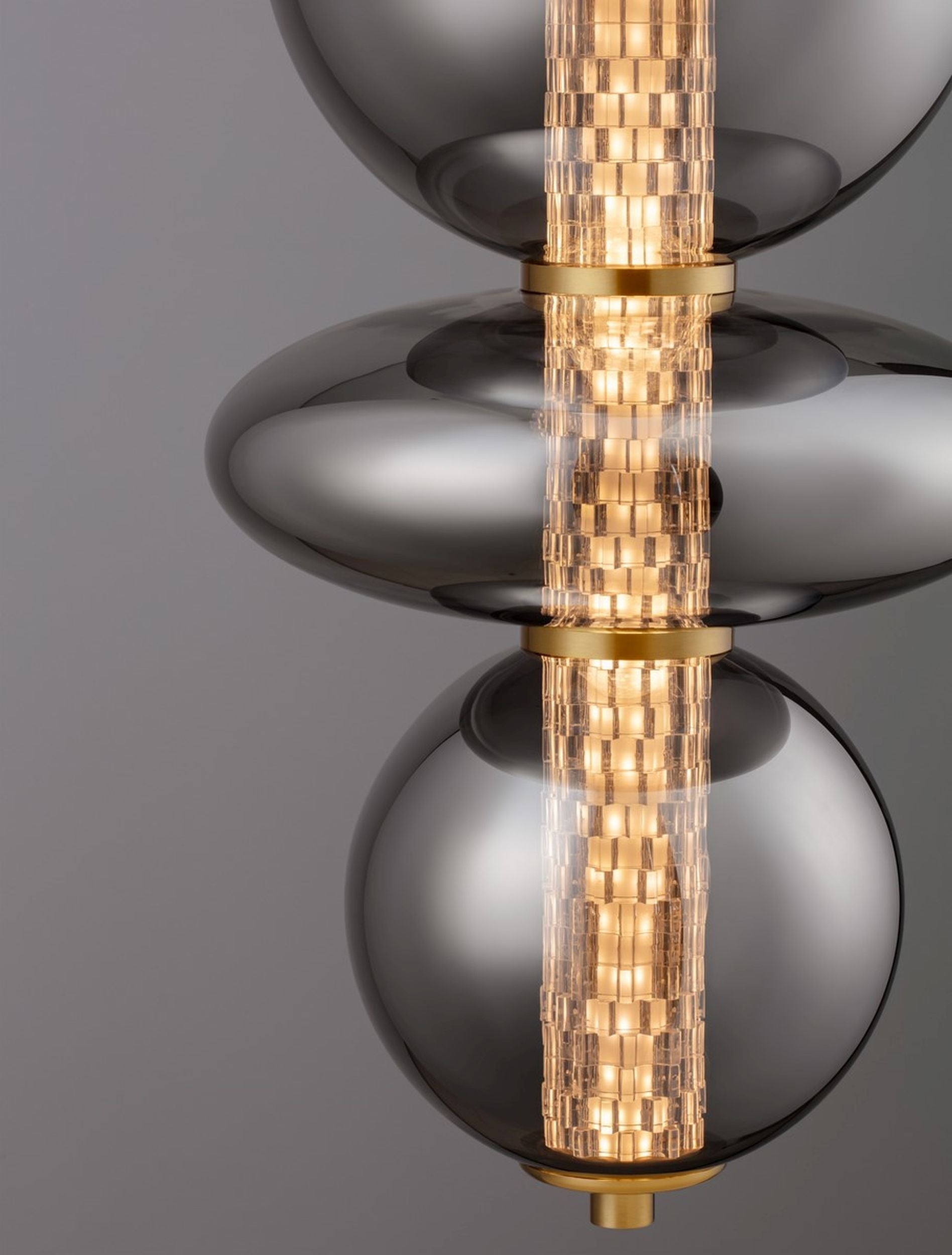 Lampa wisząca Evences II LED czarno-złota