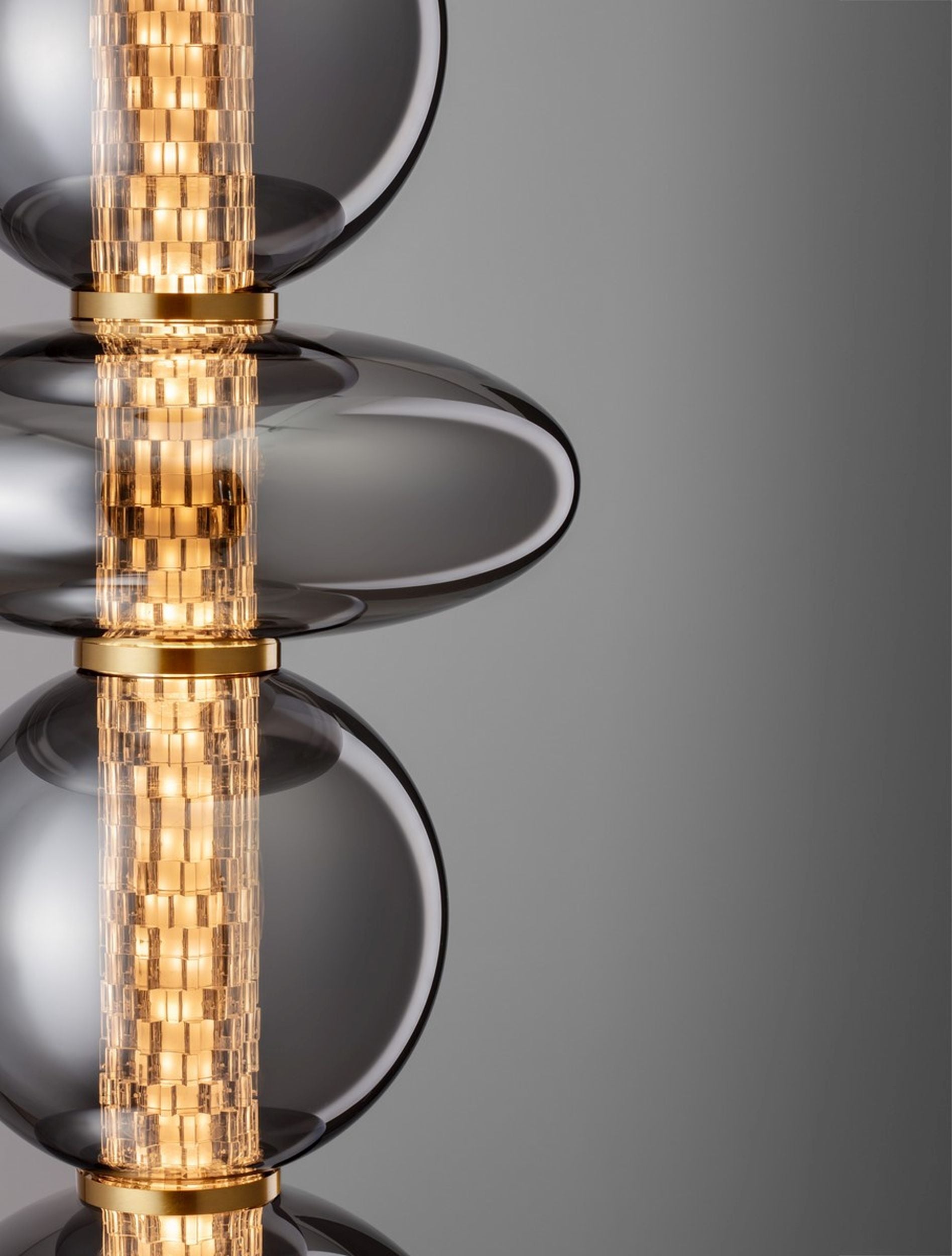 Lampa wisząca Evences II LED czarno-złota