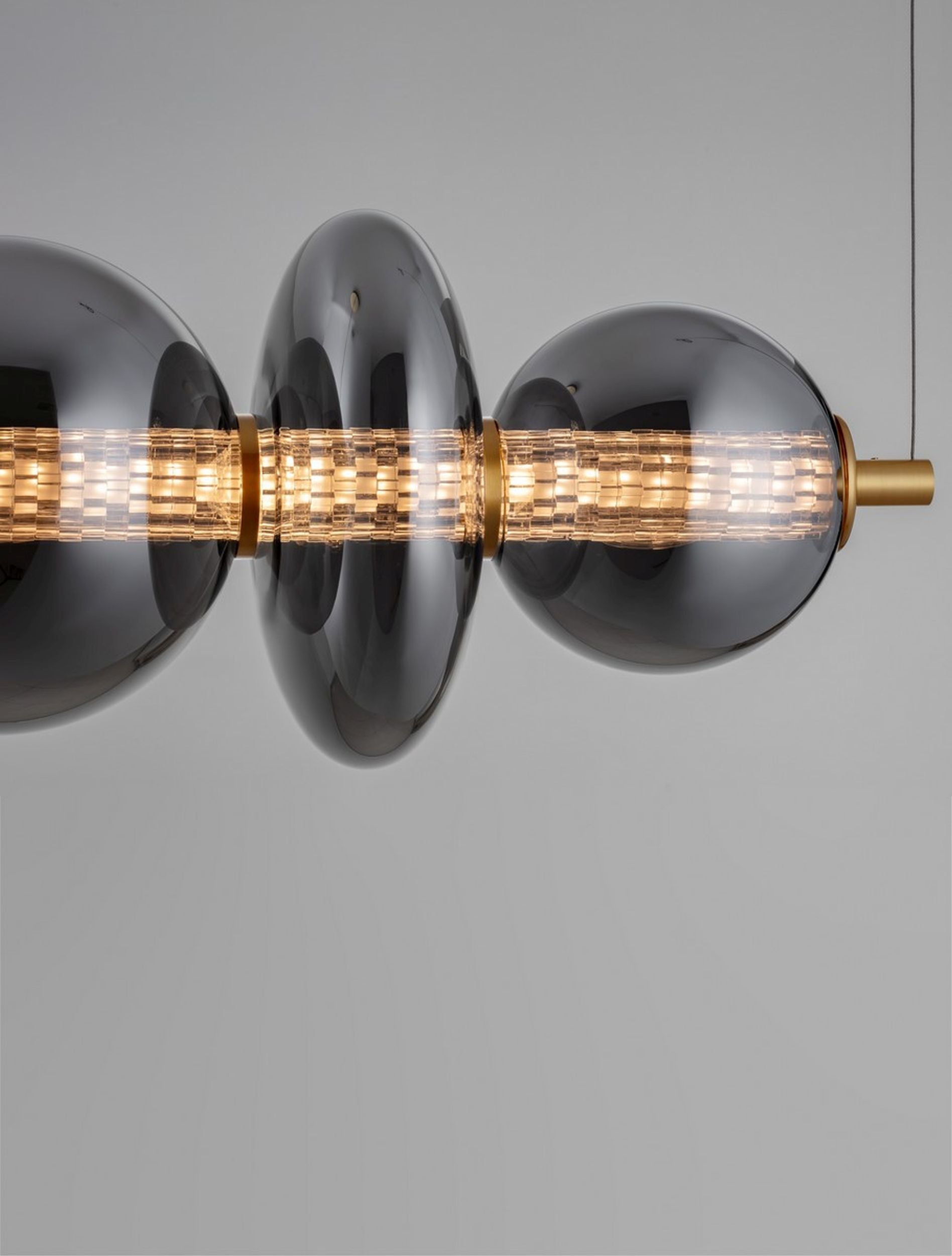 Lampa wisząca Evences III LED czarno-złota