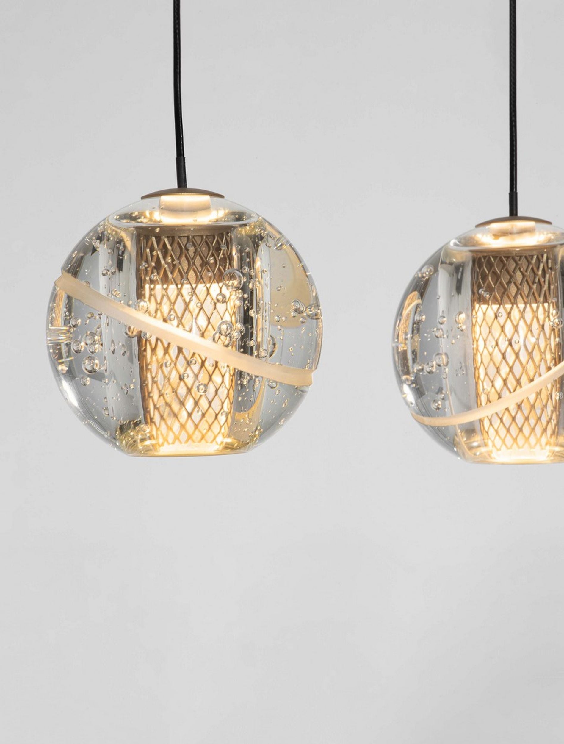 Lampa wisząca Holitt LED x5 złota