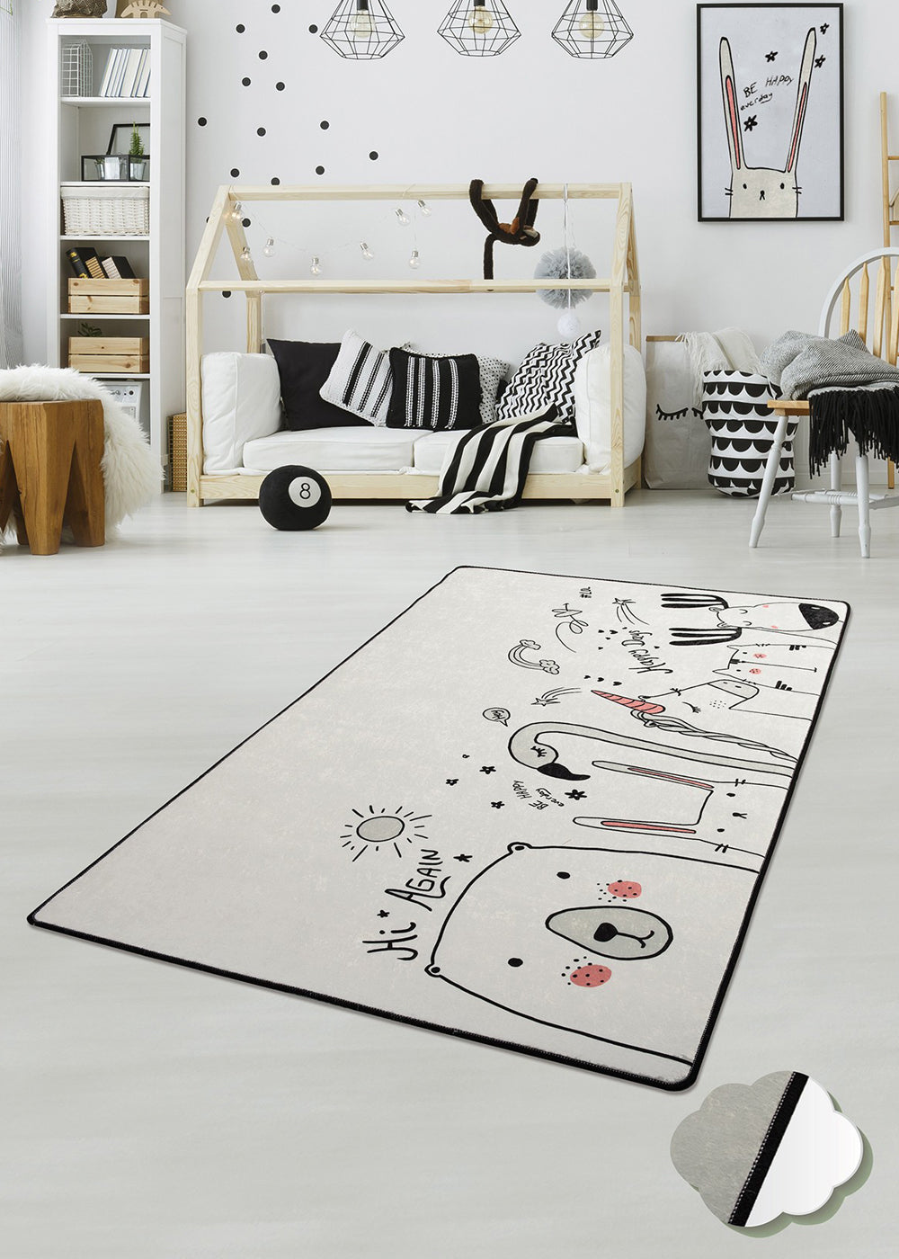 Dywan do pokoju dziecięcego Dinkley Be Happy 140x190 cm