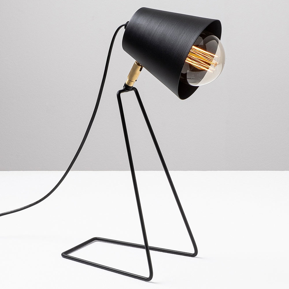 Lampa stołowa Dantarilia minimalistyczna czarna