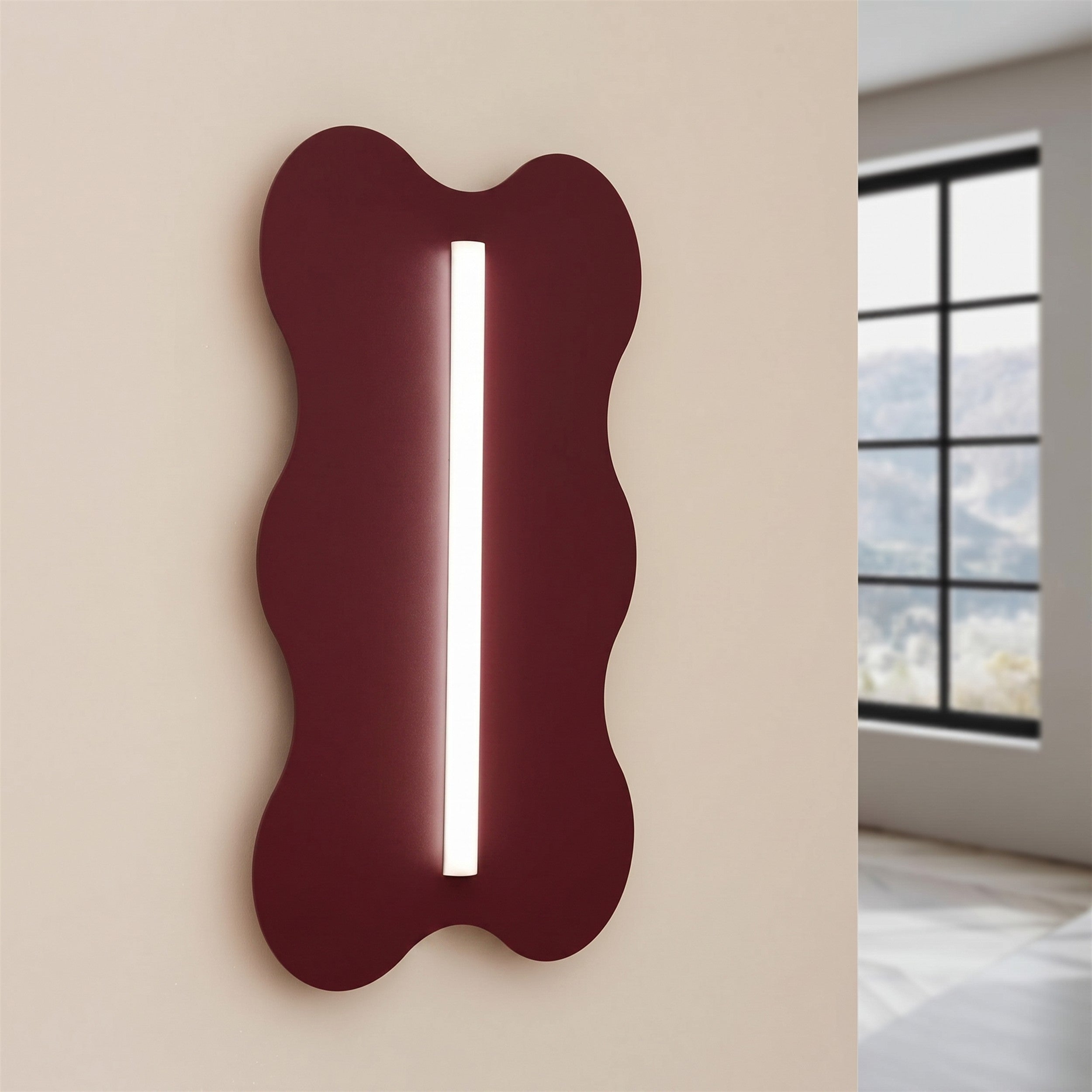 Kinkiet Klover burgund