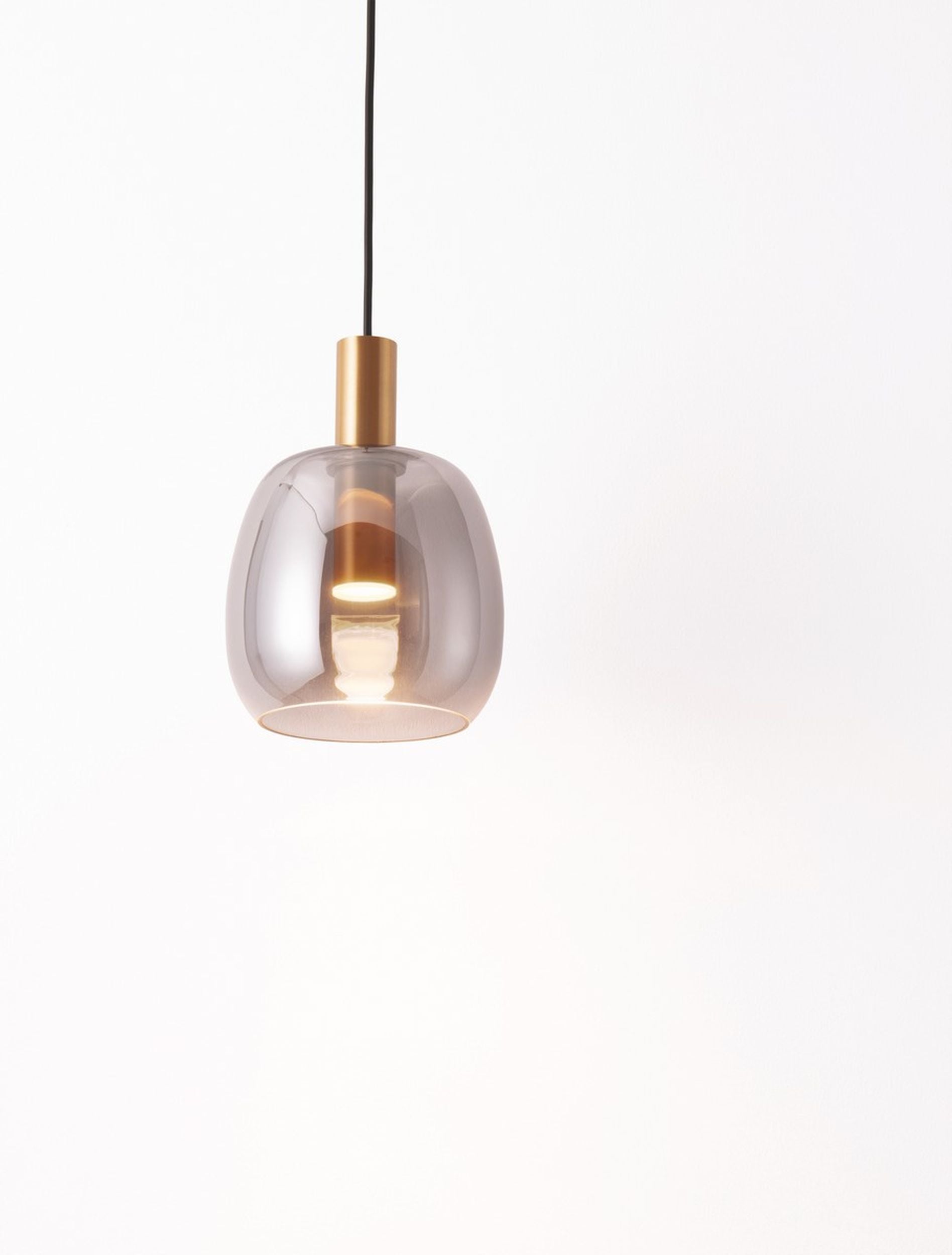 Lampa wisząca Morifia I LED szaro-złota