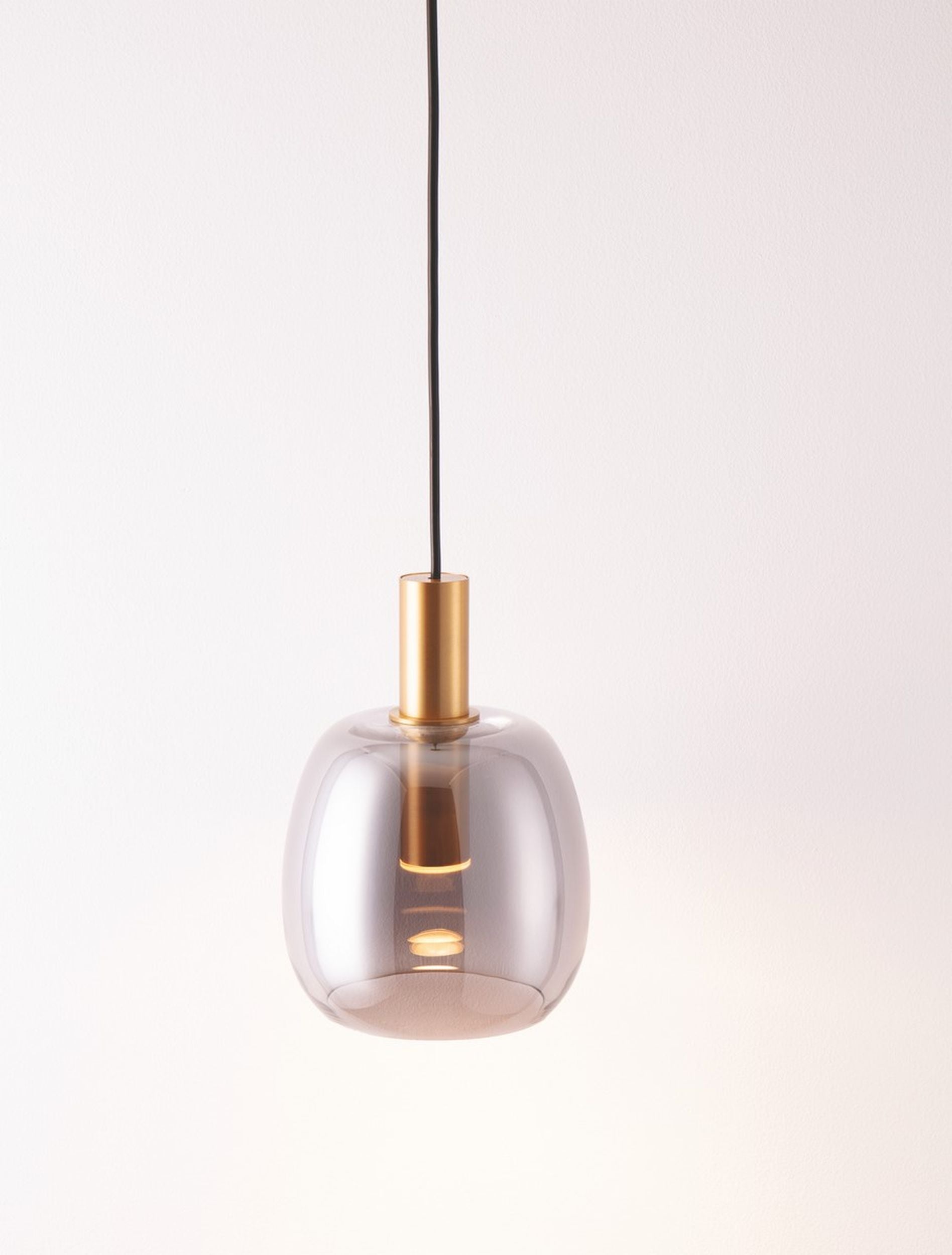 Lampa wisząca Morifia I LED szaro-złota
