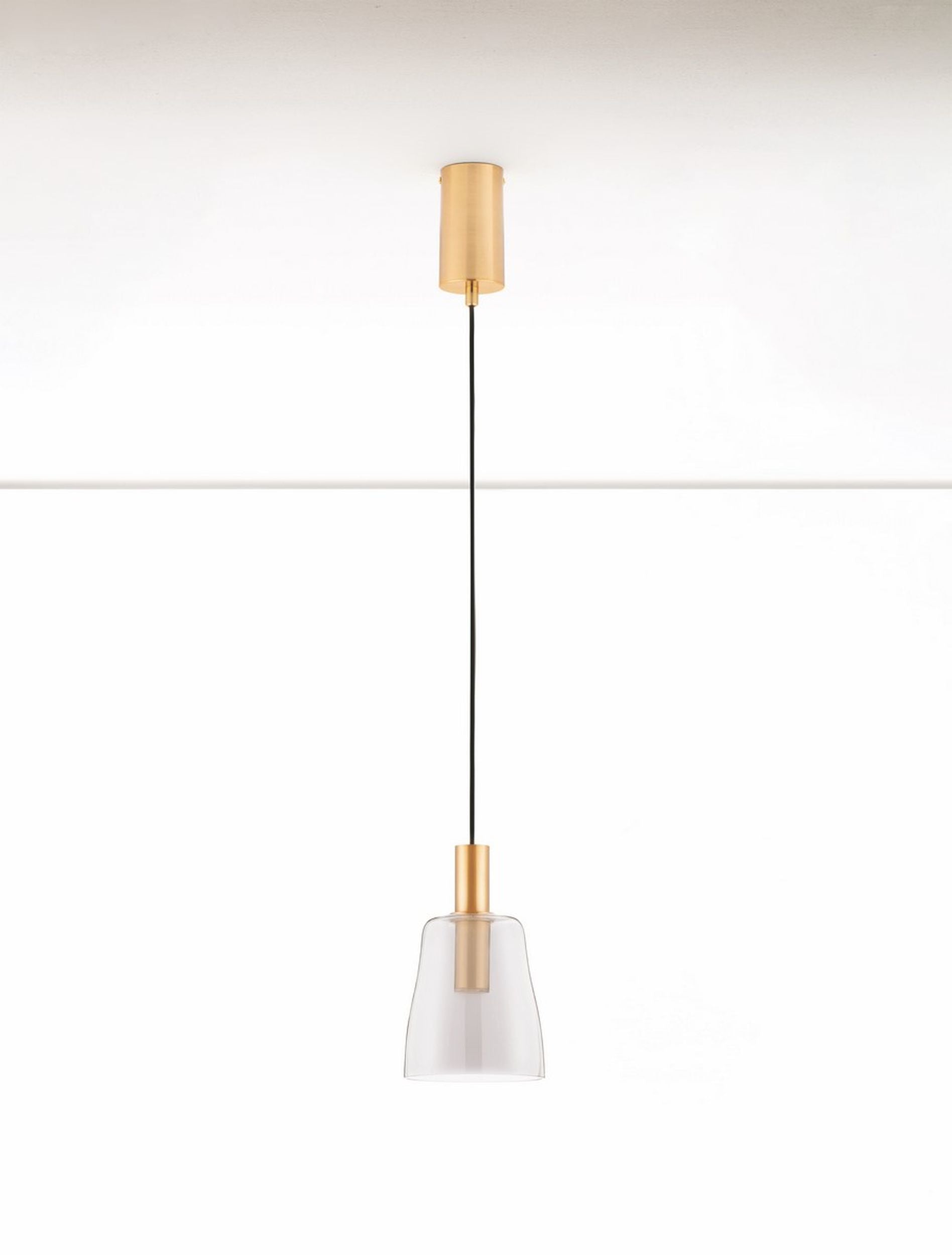 Lampa wisząca Morifia II LED szaro-złota