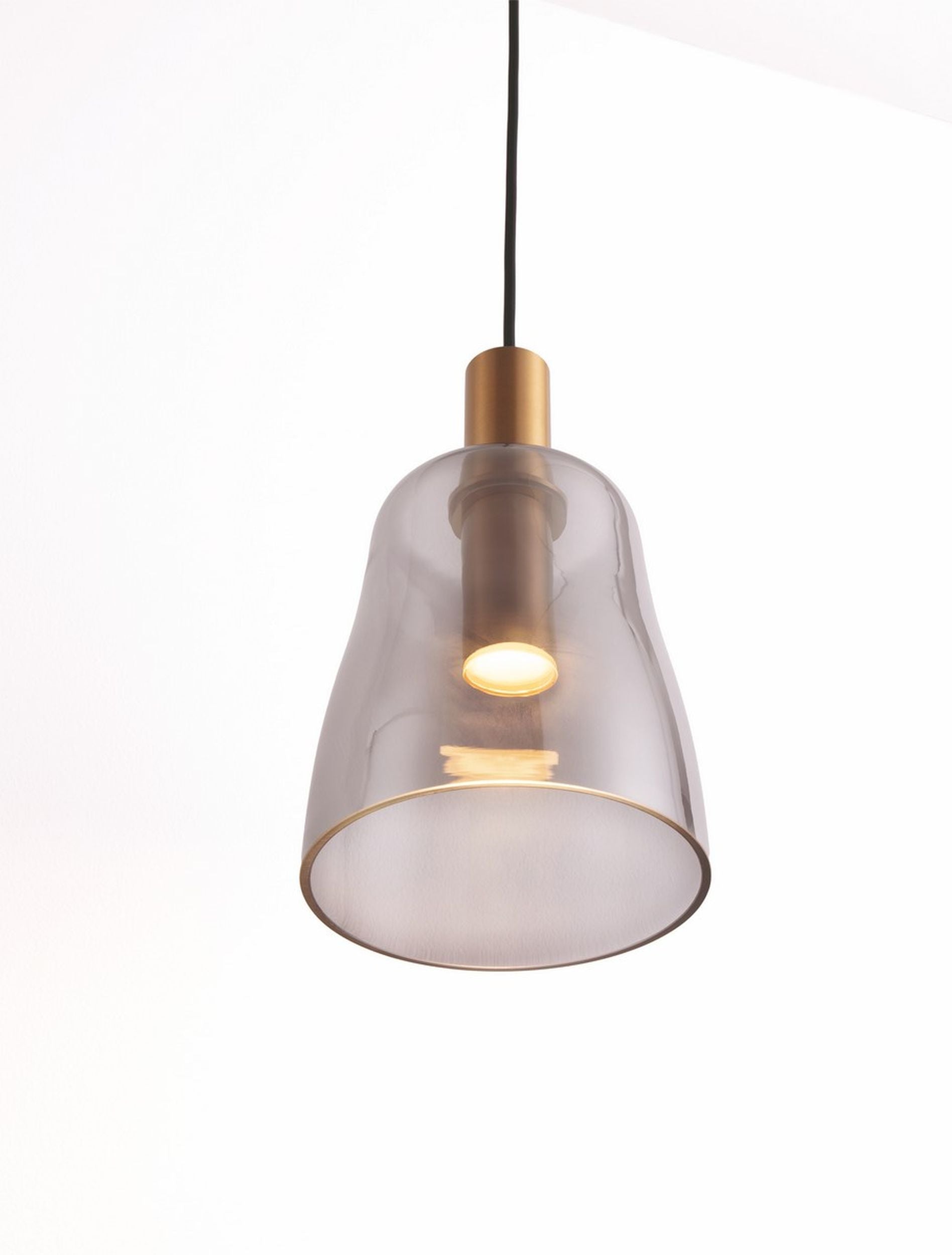 Lampa wisząca Morifia II LED szaro-złota