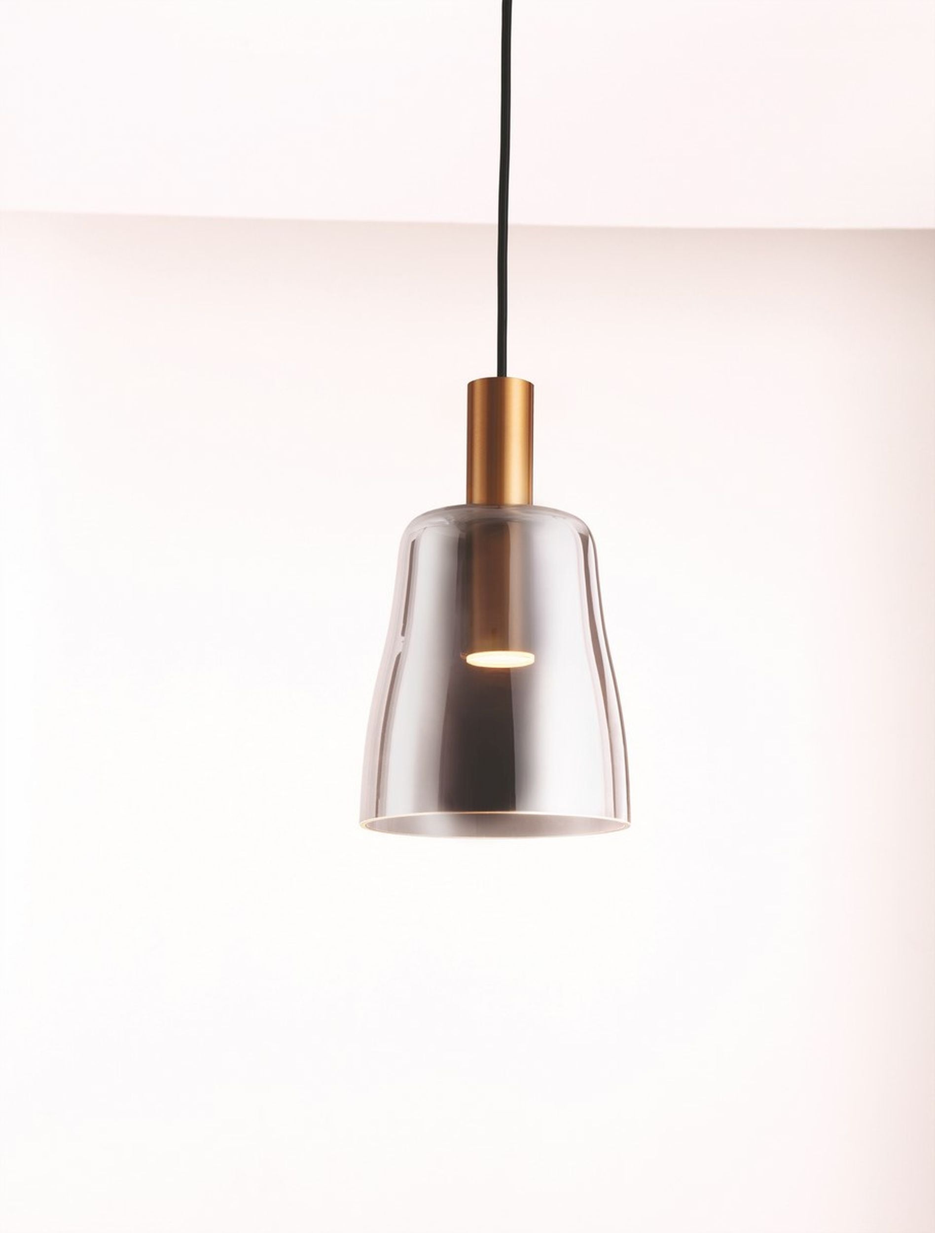 Lampa wisząca Morifia II LED szaro-złota