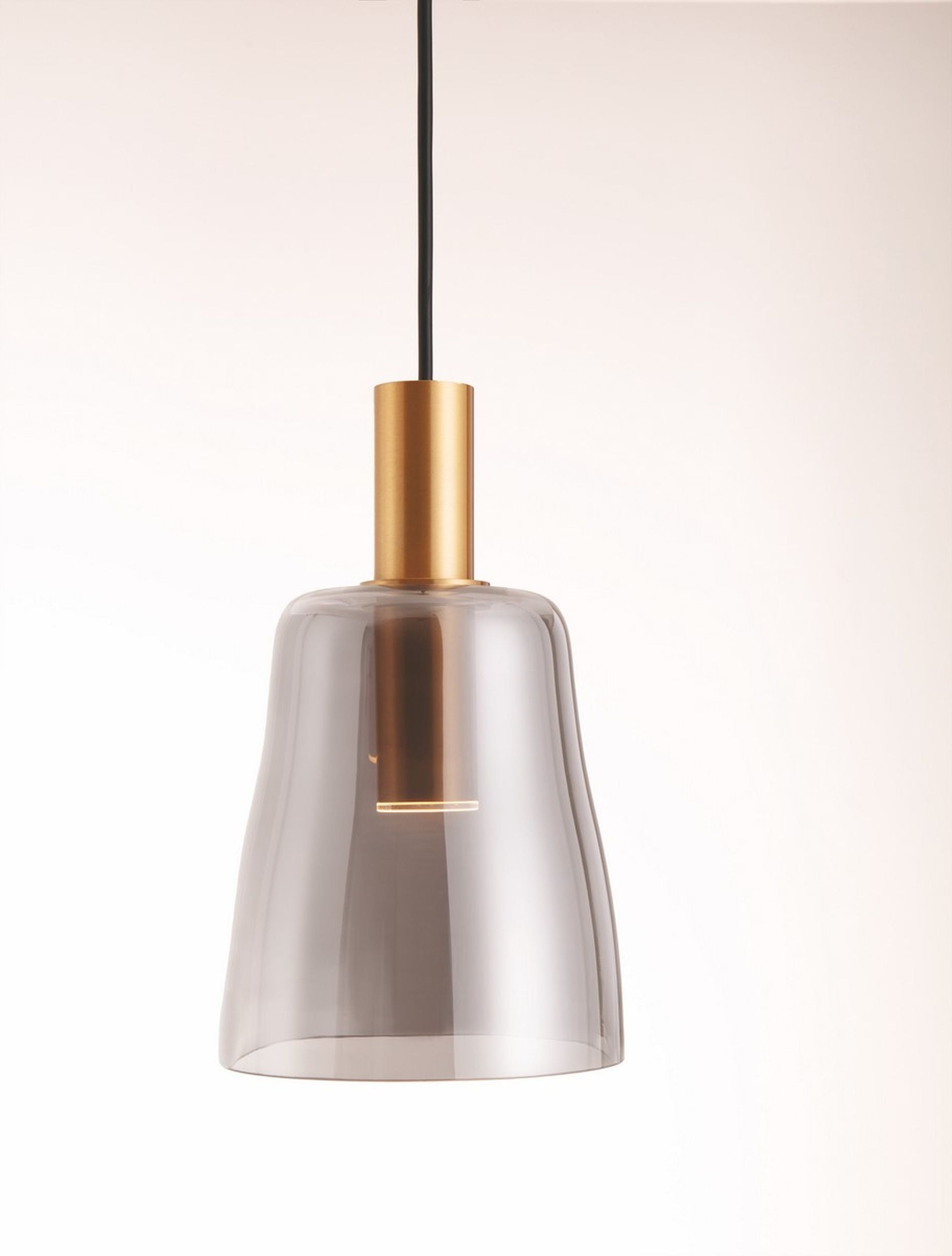 Lampa wisząca Morifia II LED szaro-złota