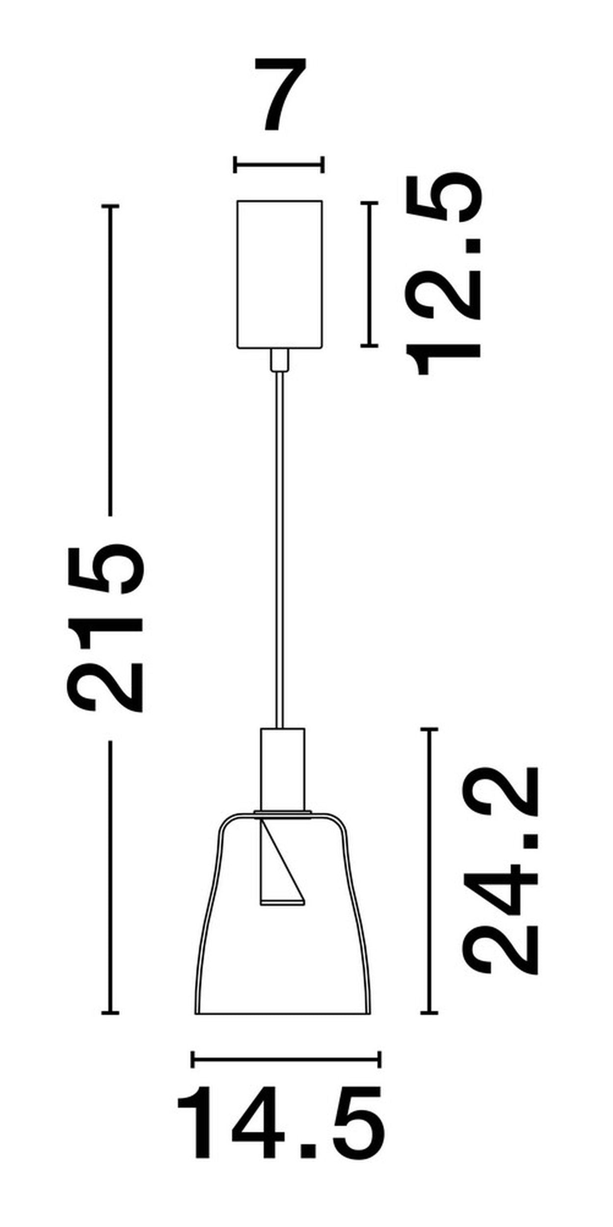 Lampa wisząca Morifia II LED szaro-złota