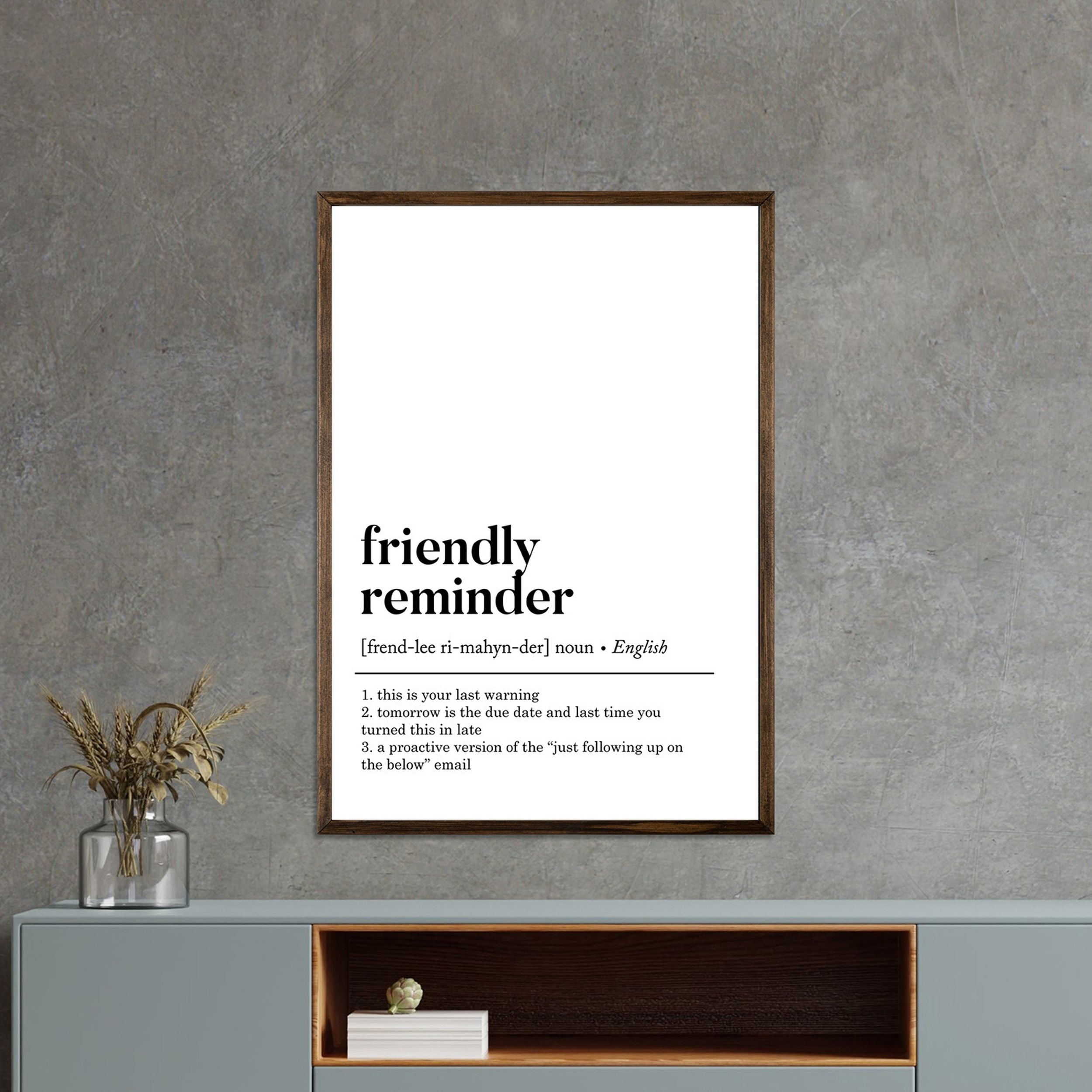 Plakat Frosses Friendly Reminder 70x50 cm