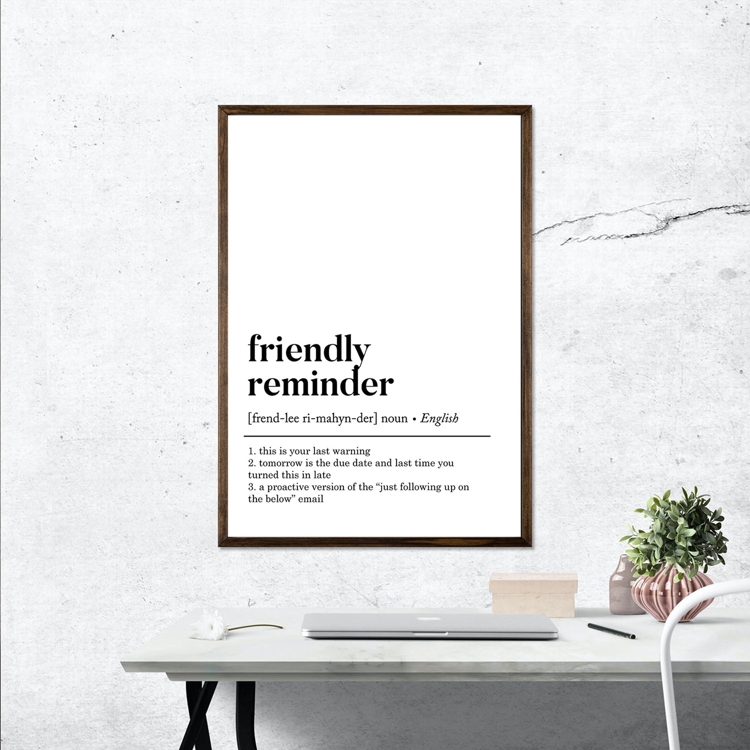 Plakat Frosses Friendly Reminder 70x50 cm