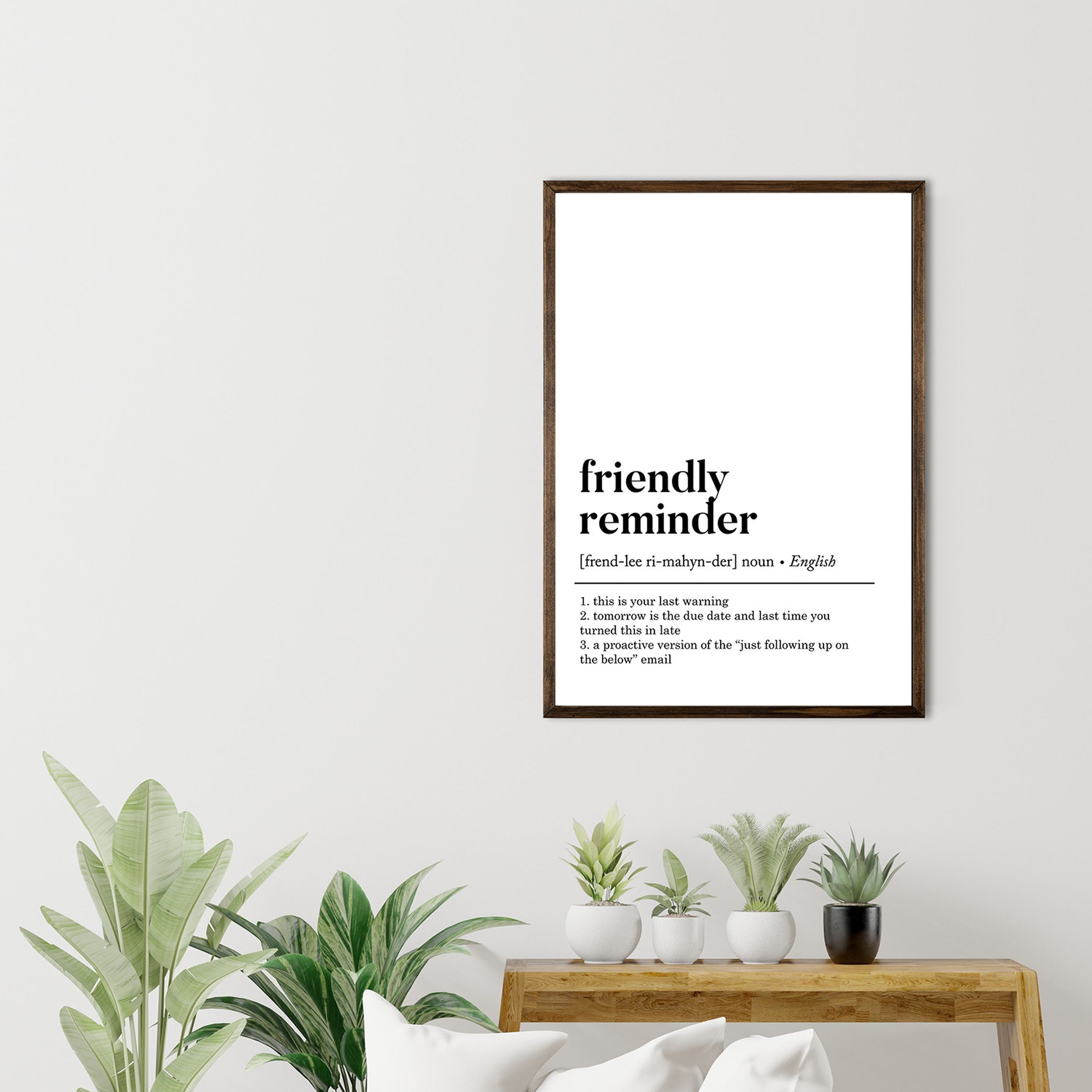 Plakat Frosses Friendly Reminder 70x50 cm