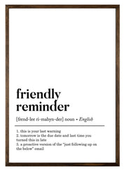 Plakat Frosses Friendly Reminder 70x50 cm