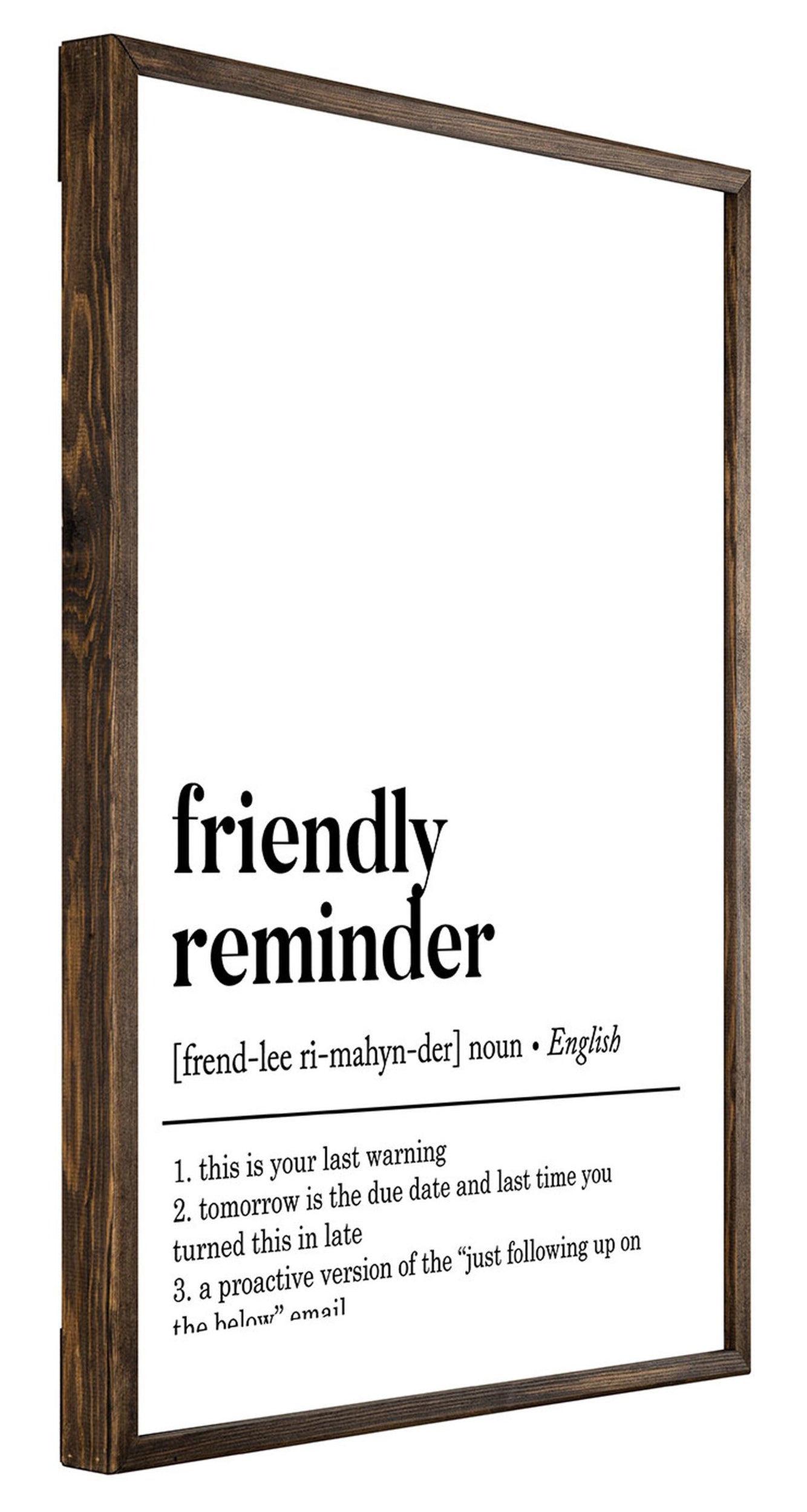 Plakat Frosses Friendly Reminder 70x50 cm