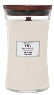 Świeca zapachowa Woodwick White Teak 610 g