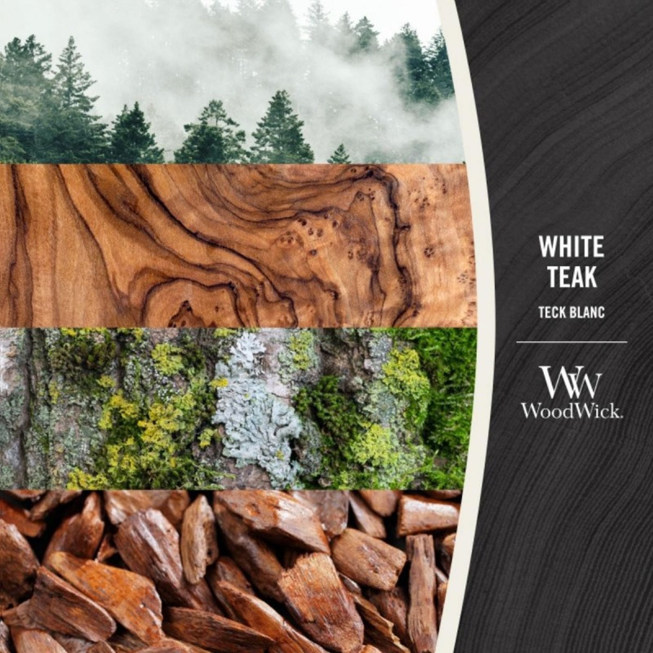 Świeca zapachowa Woodwick White Teak 610 g