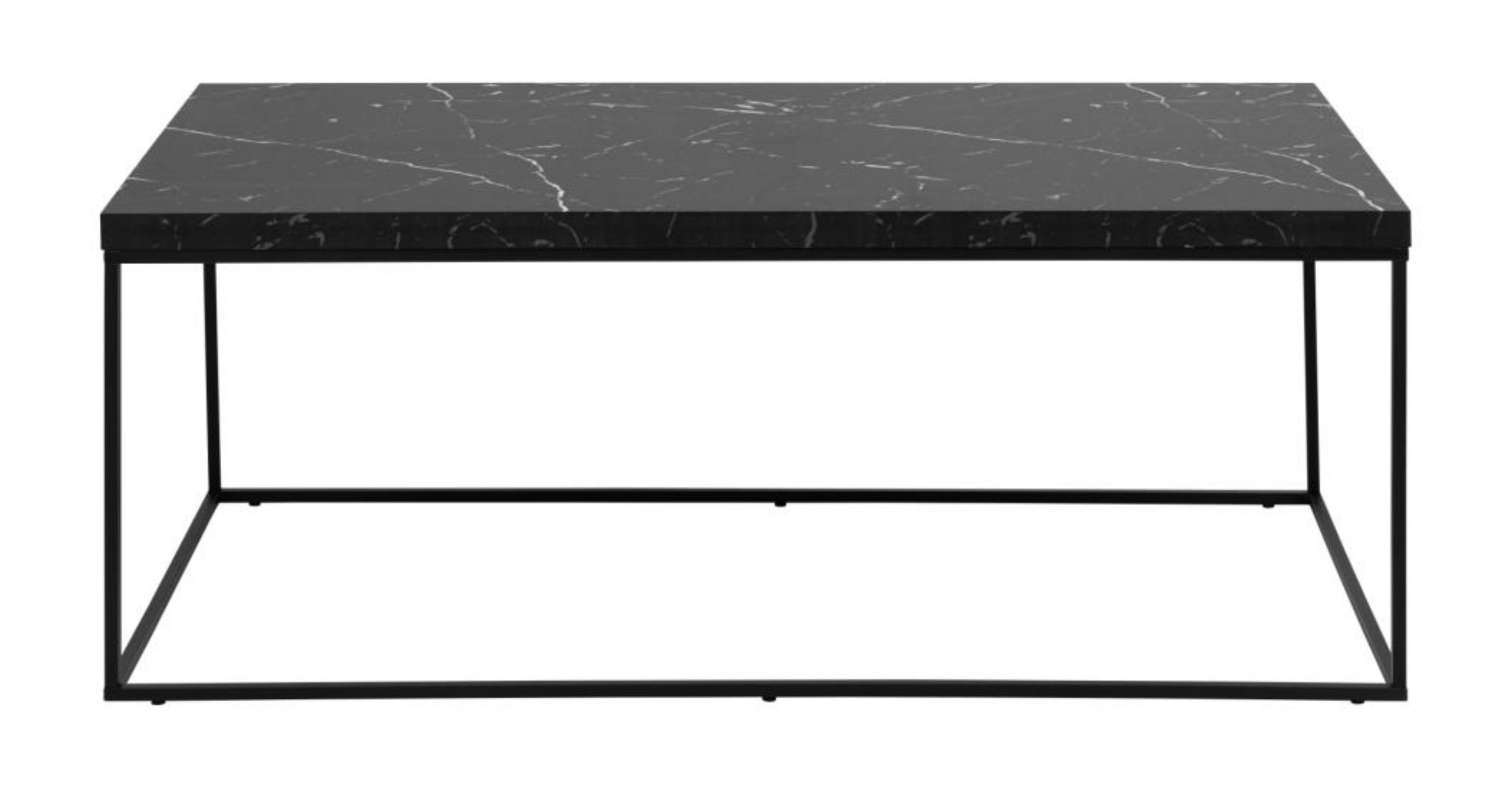 Stolik kawowy Pillys 110x55 cm cm czarny marmur
