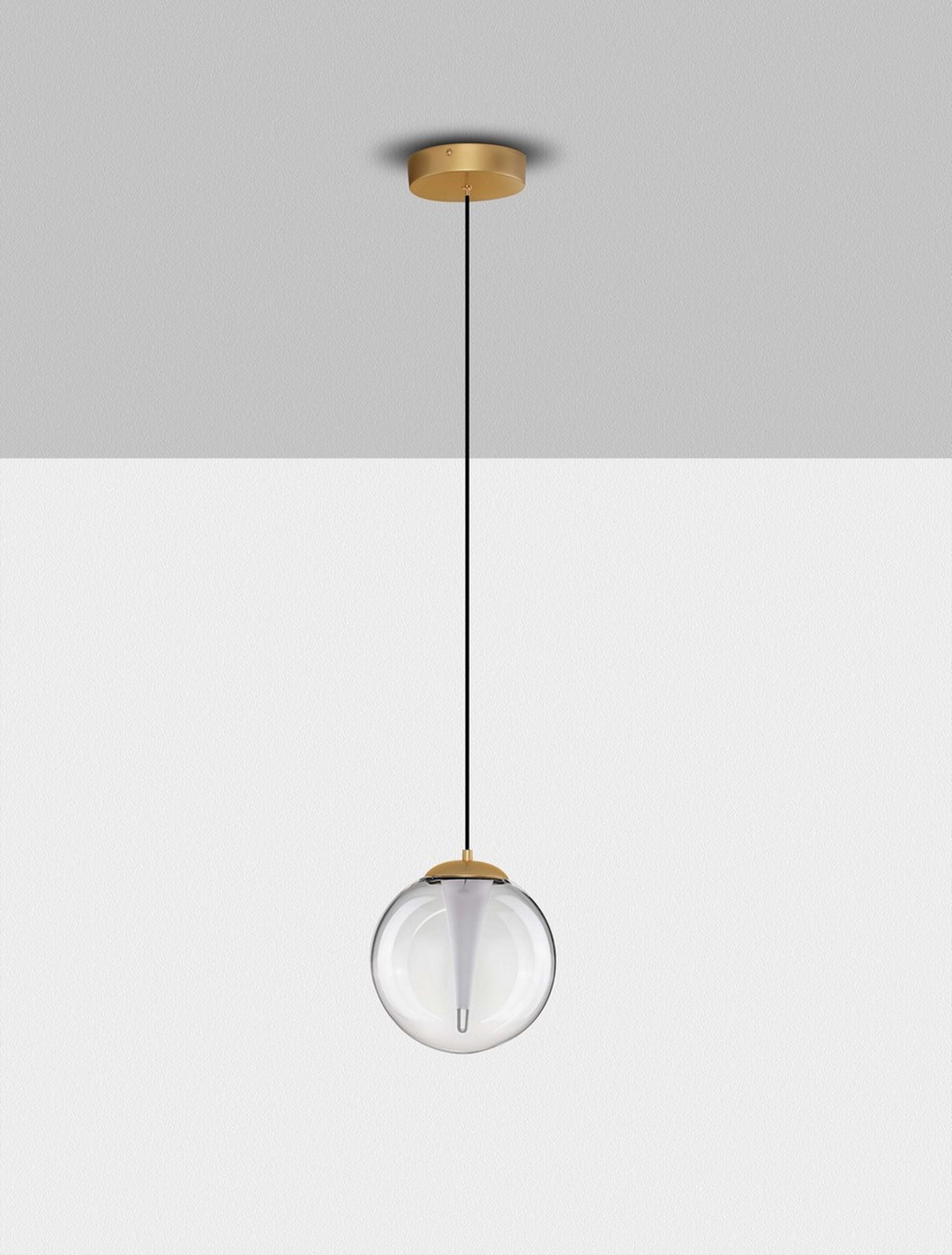 Lampa wisząca Eviline LED x1 złota