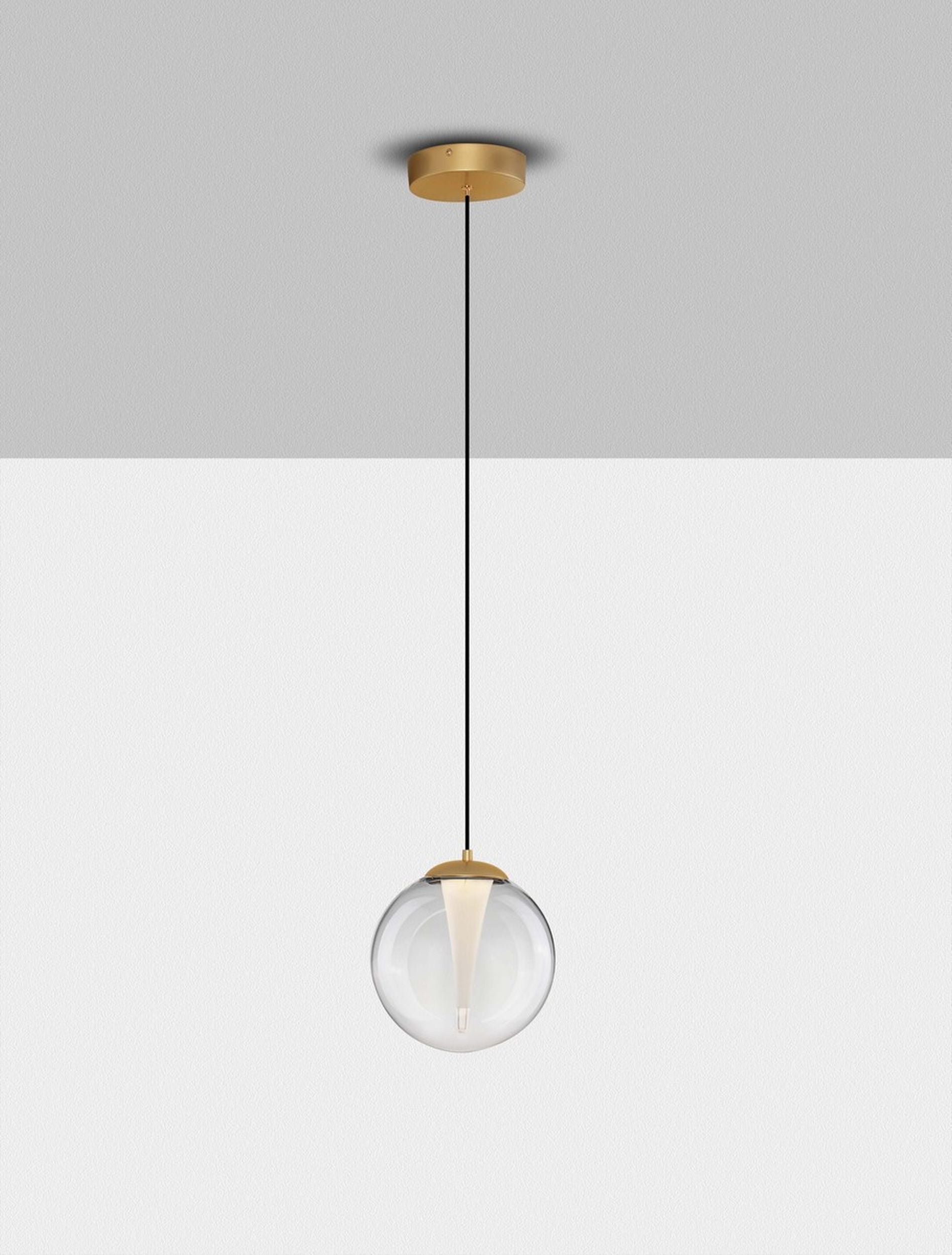 Lampa wisząca Eviline LED x1 złota