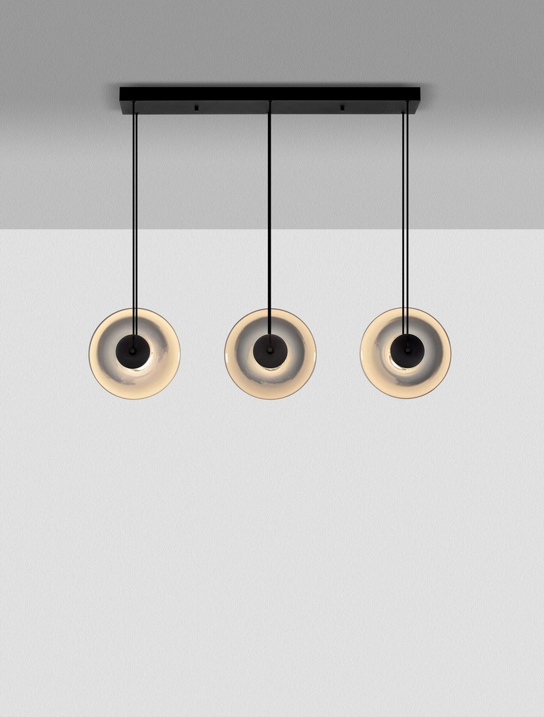 Lampa wisząca Lynoll LED x3 czarna