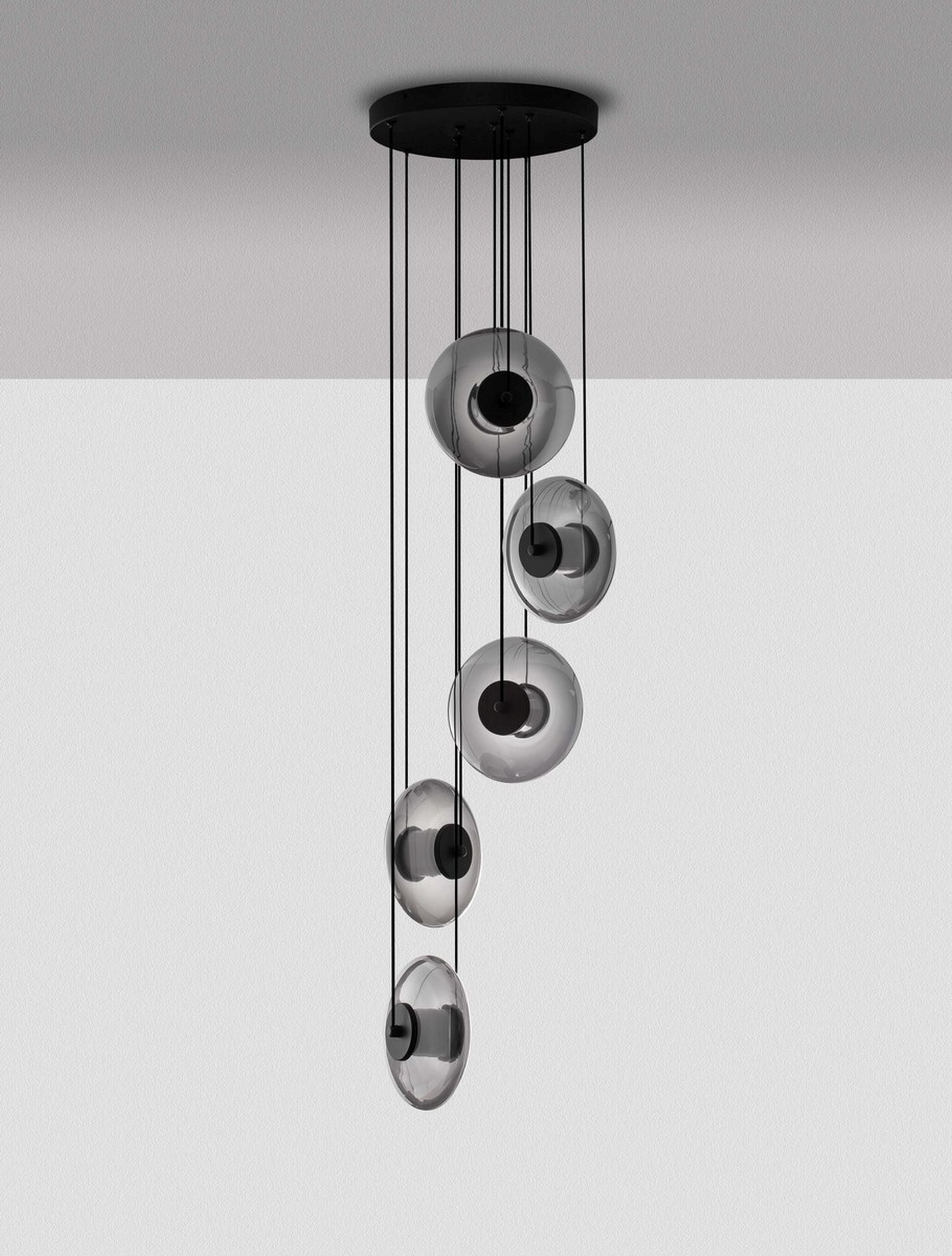Lampa wisząca Lynoll LED x5 czarna