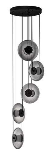Lampa wisząca Lynoll LED x5 czarna