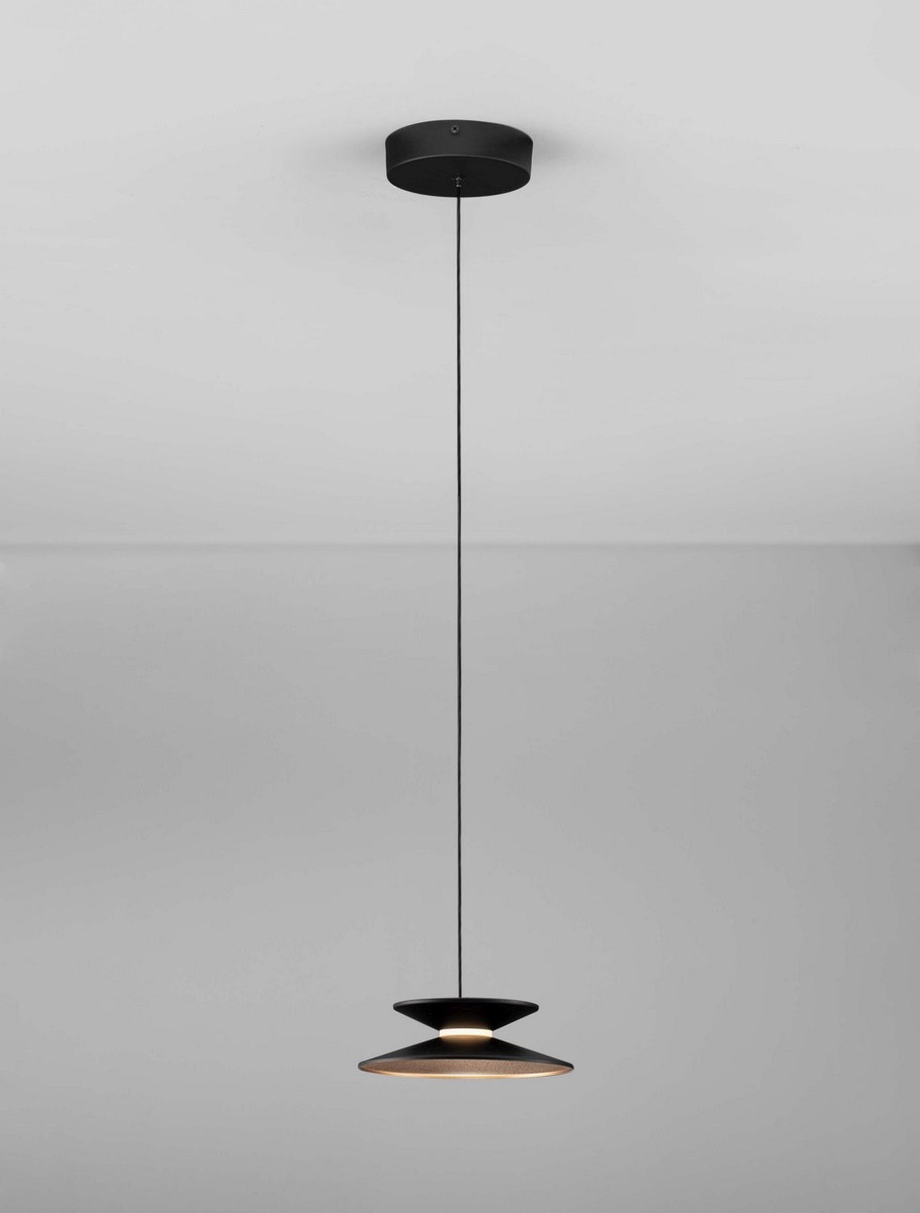 Lampa wisząca Sketter LED x1 złoto-czarna