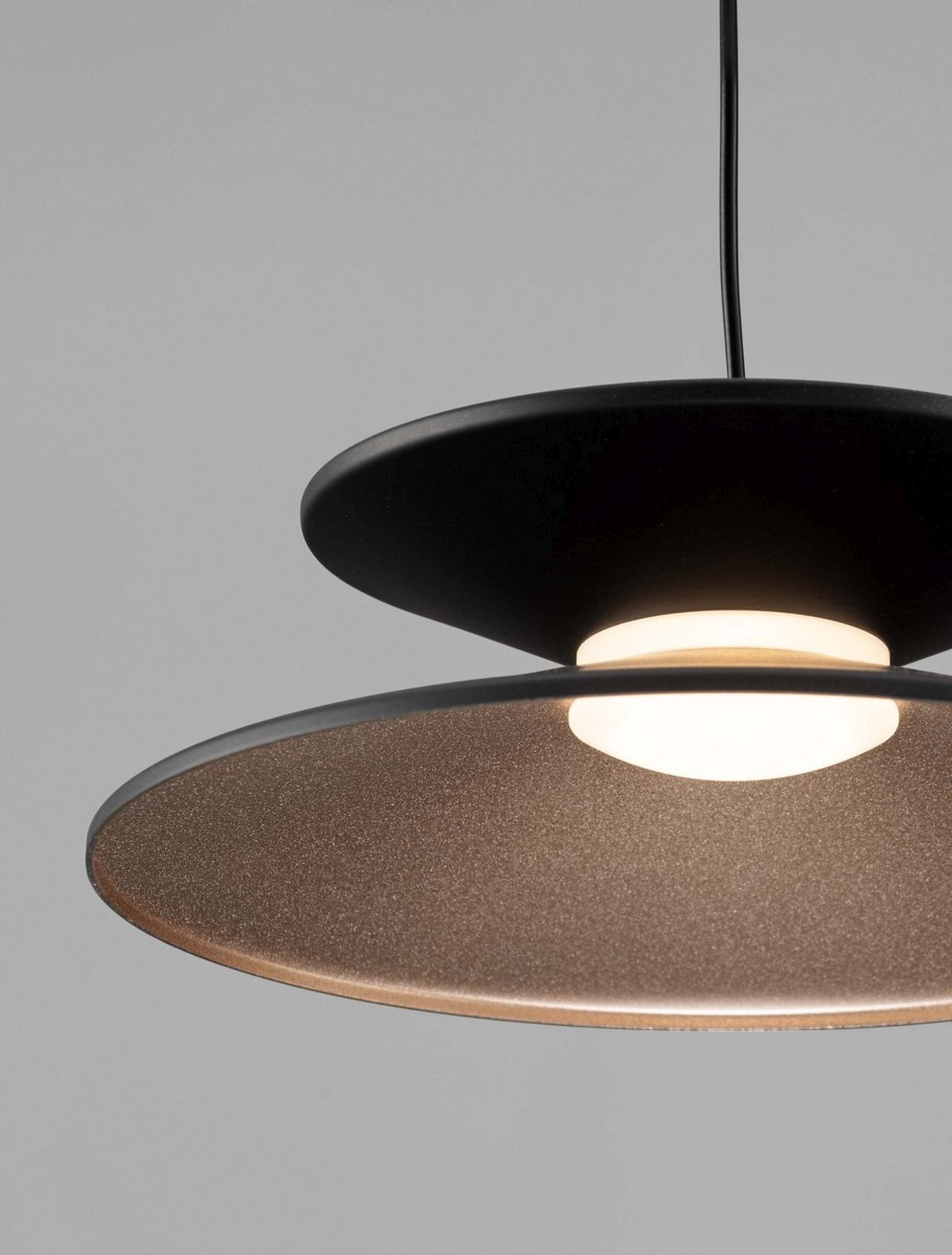 Lampa wisząca Sketter LED x1 złoto-czarna
