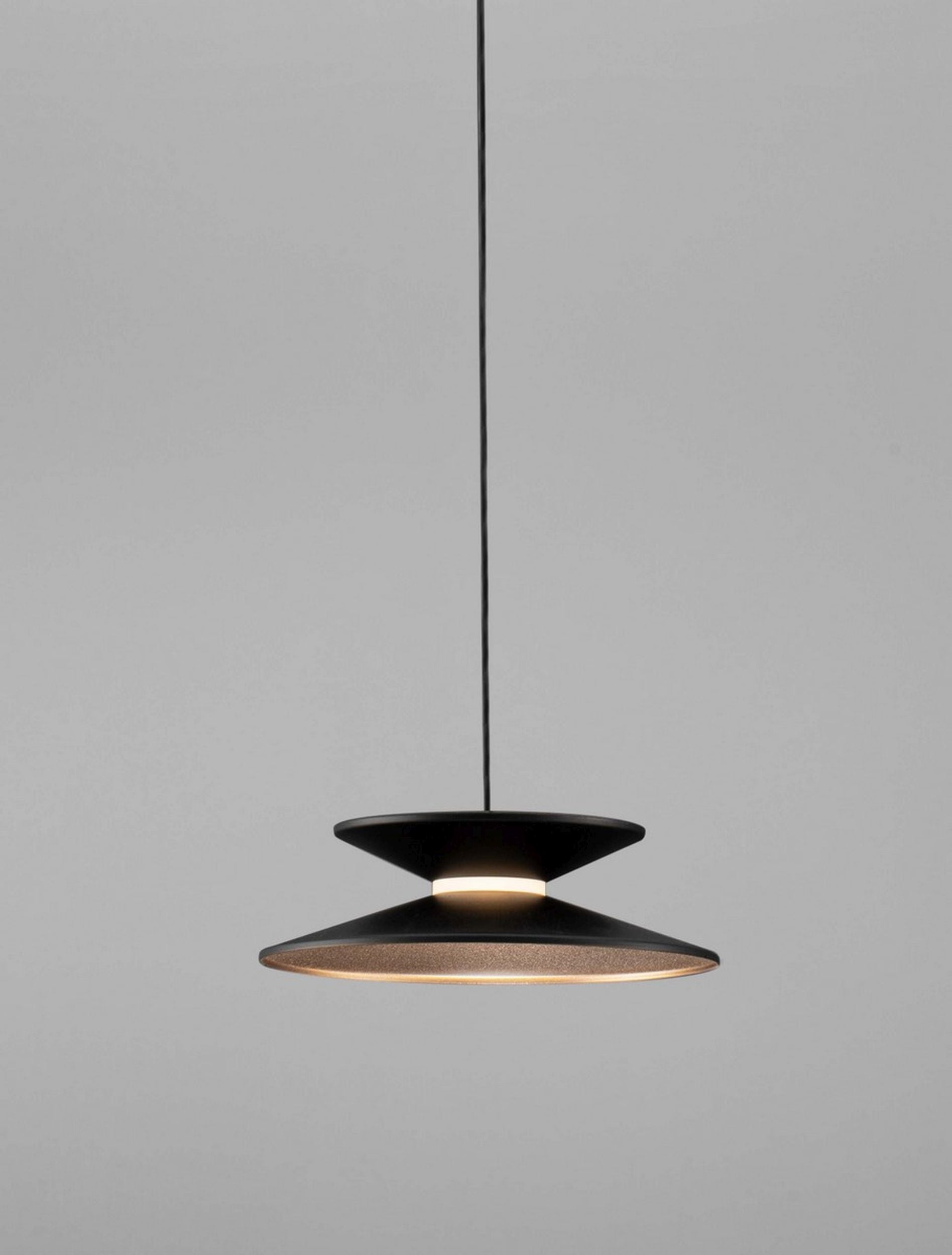 Lampa wisząca Sketter LED x1 złoto-czarna