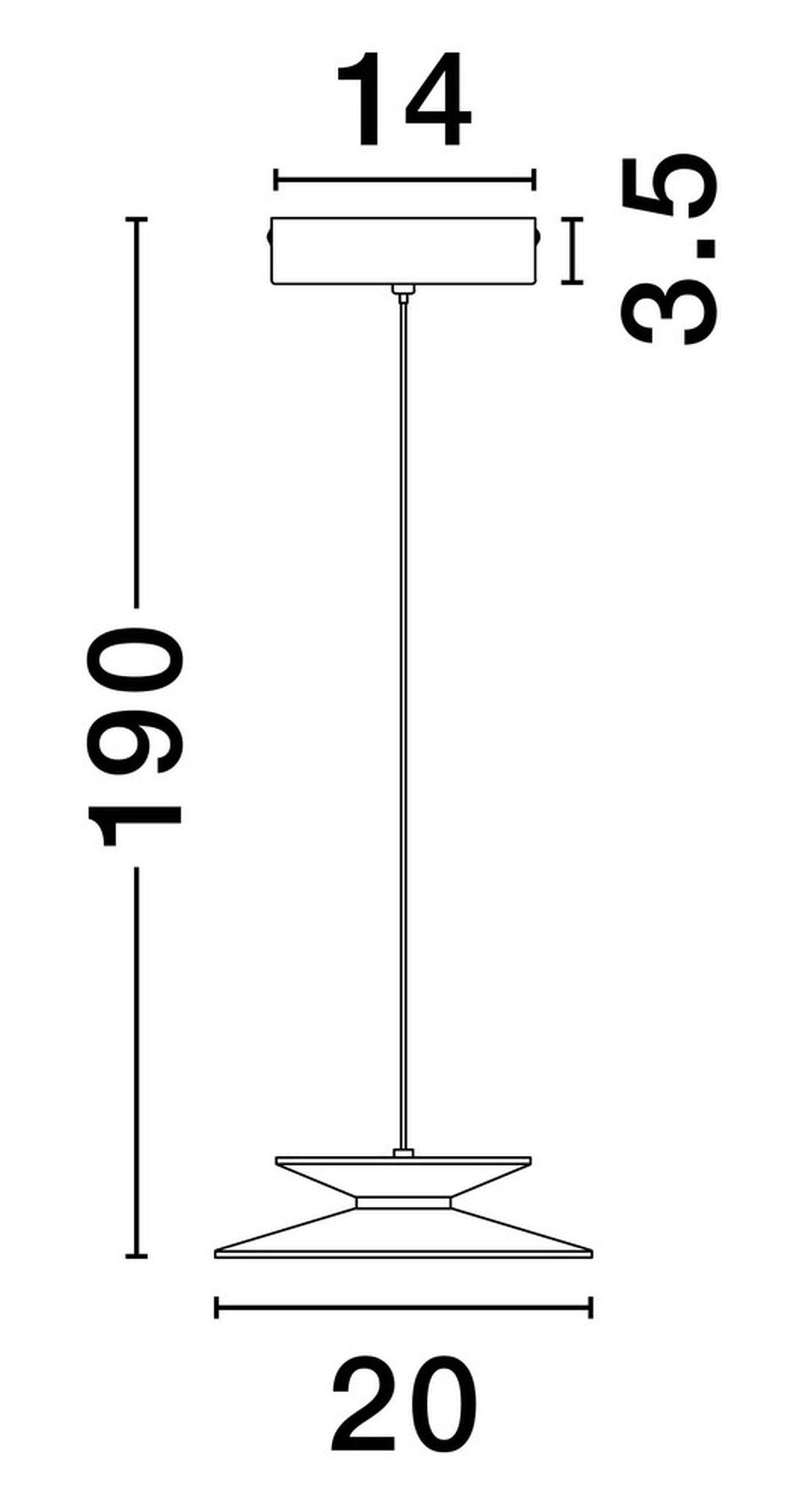 Lampa wisząca Sketter LED x1 złoto-czarna