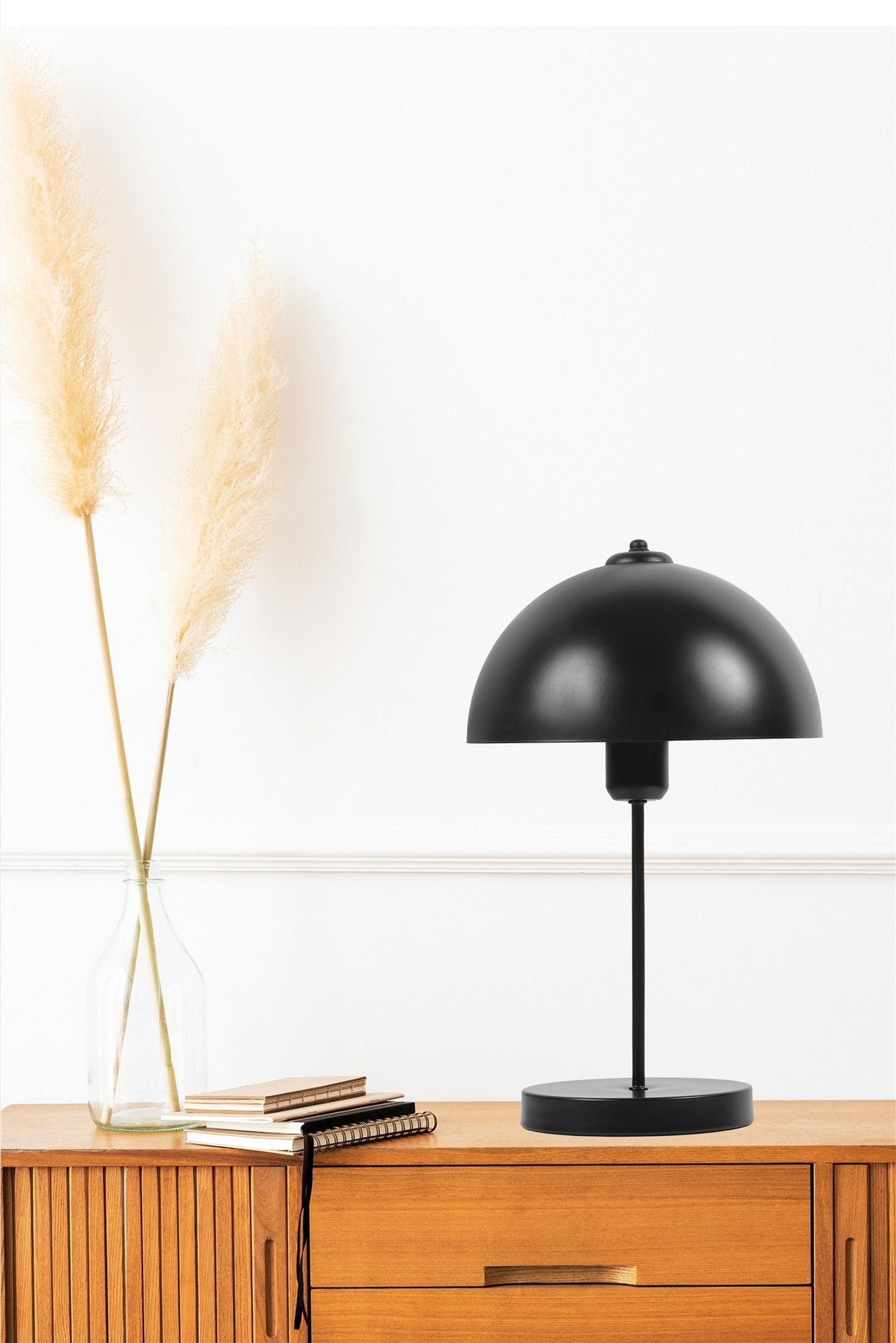 Lampa stołowa Cercially 40 cm czarna