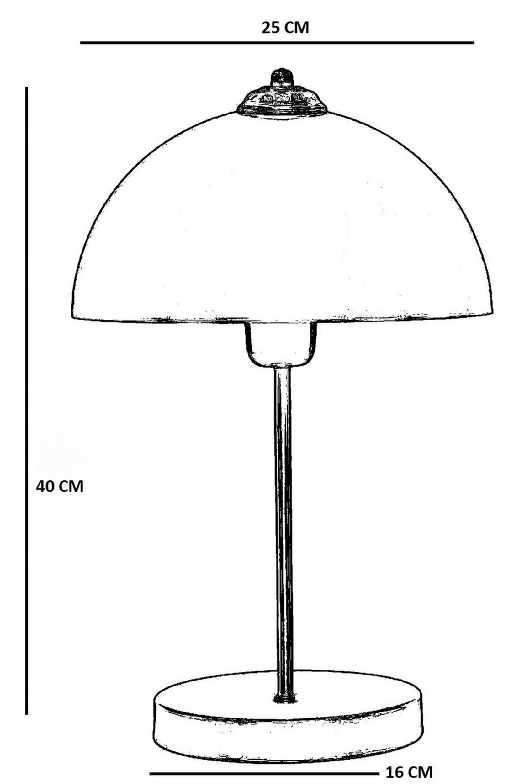 Lampa stołowa Cercially 40 cm czarna